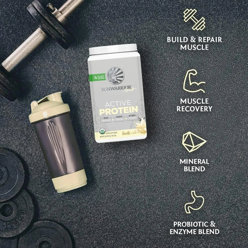 Sport Organic Active Protein Vanilla Vegan Protein Powder 20 Servings