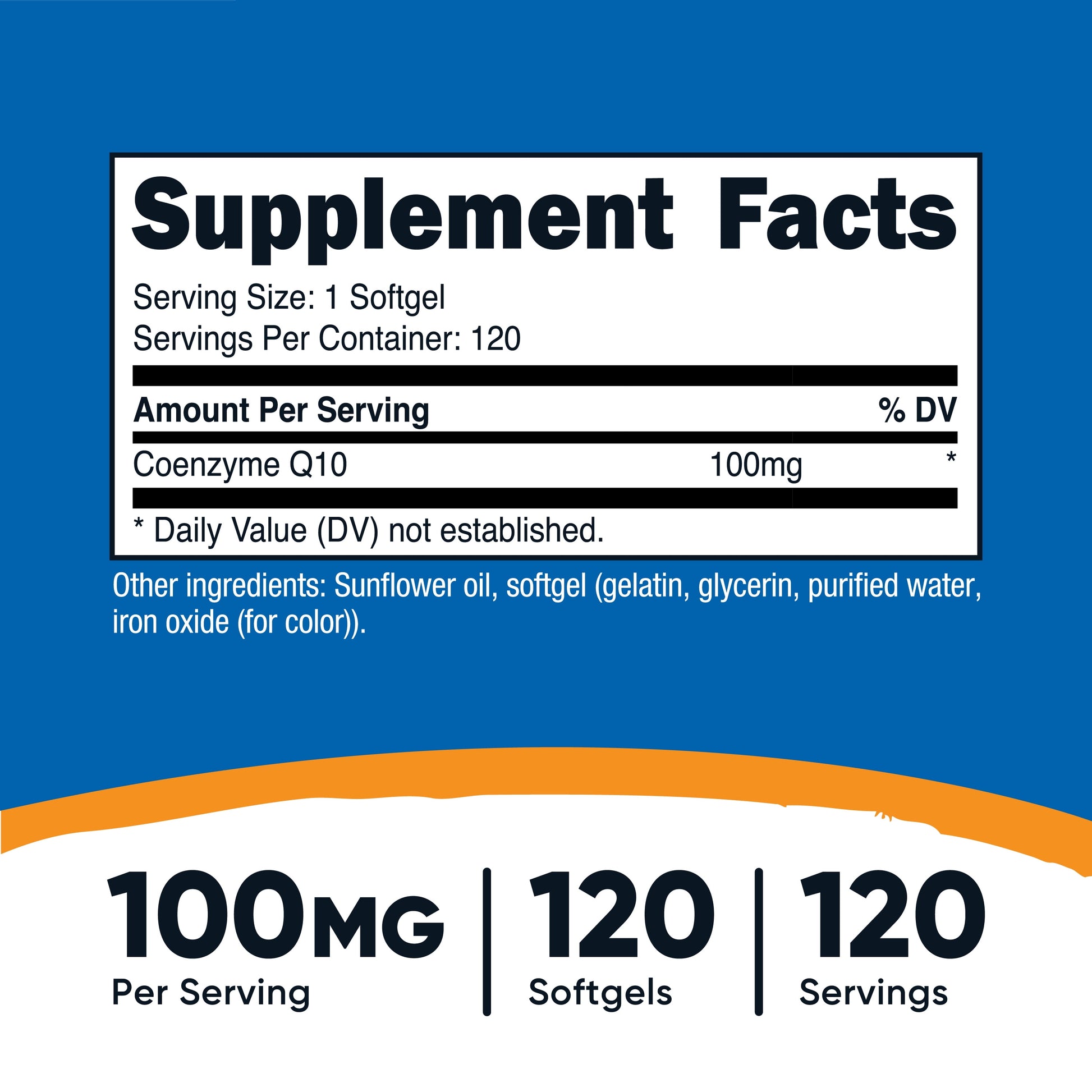 Coq10 Softgels (120 Servings / 100 Mg Coq10 per Serving) | Better Absorption, Ultra Pure Coq10 Supplement - Gluten Free, Non-Gmo Softgels