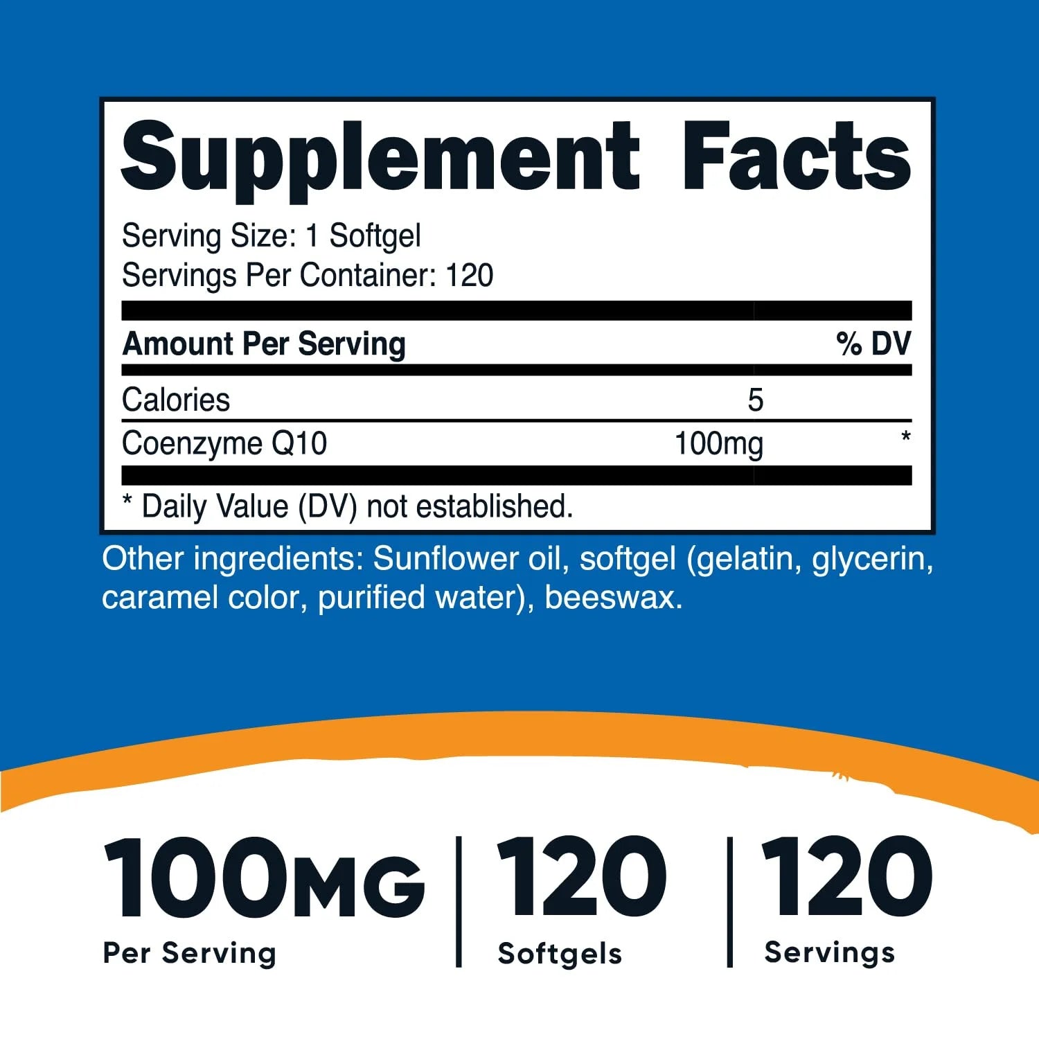 Coq10 Softgels (120 Servings / 100 Mg Coq10 per Serving) | Better Absorption, Ultra Pure Coq10 Supplement - Gluten Free, Non-Gmo Softgels