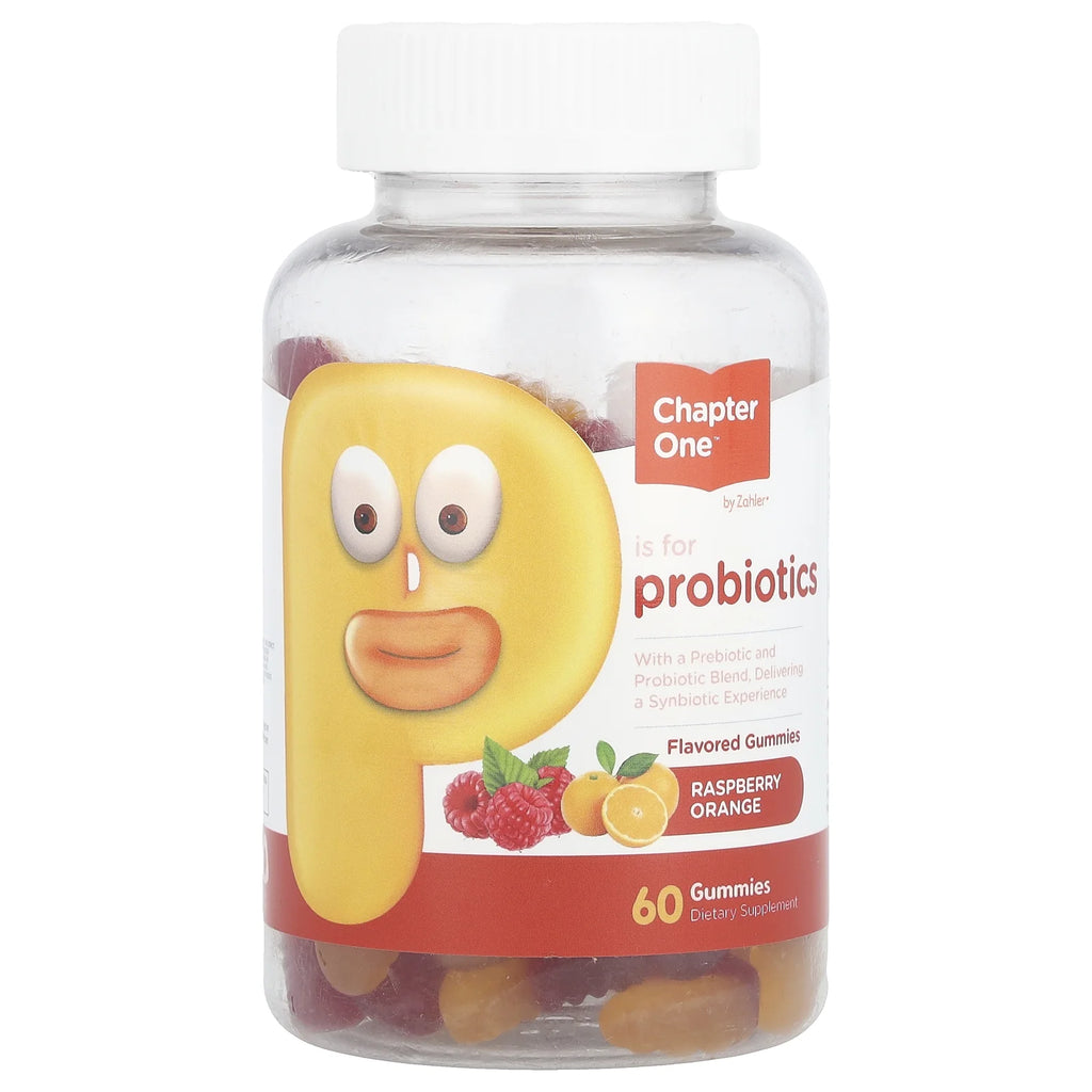 Probiotic Gummies, Raspberry Orange, 60 Gummies (500 Mg per Gummy)