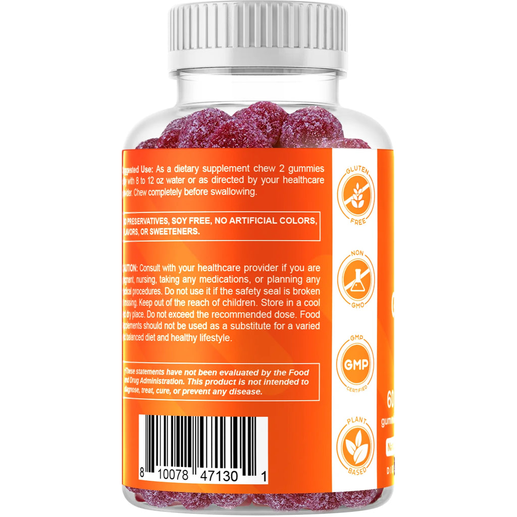 Zinc 50Mg Gummies - 60 Vegan Gummies