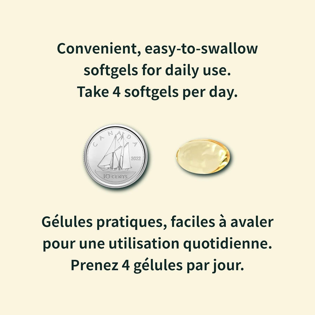 Easy to Swallow Harp Seal Oil Omega 3 6 9 by ® | Made in Canada | Rich Source of EPA, DHA, & DPA for Good Health | Chemical-Free, Non-Gmo | 500Mg - 240 Softgels
