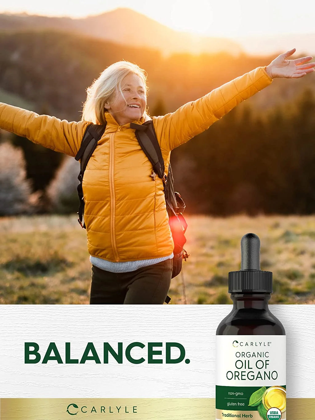 Organic Oil of Oregano | 2 Fl Oz Liquid | Vegan | Non-Gmo, Gluten Free Drops | by