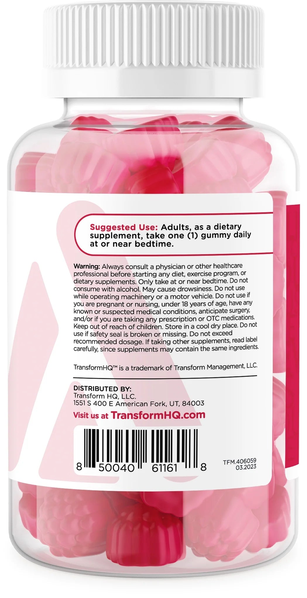 Melatonin (5Mg) 180 Gummies, Strawberry Flavored - Gluten Free, Non-Gmo