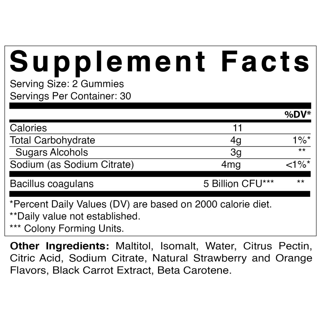 2 Pack  Sugar Free Probiotic Gummies for Men and Women 5 Billion Cfus - Digestive, Immune & Gut Health - Gluten Free