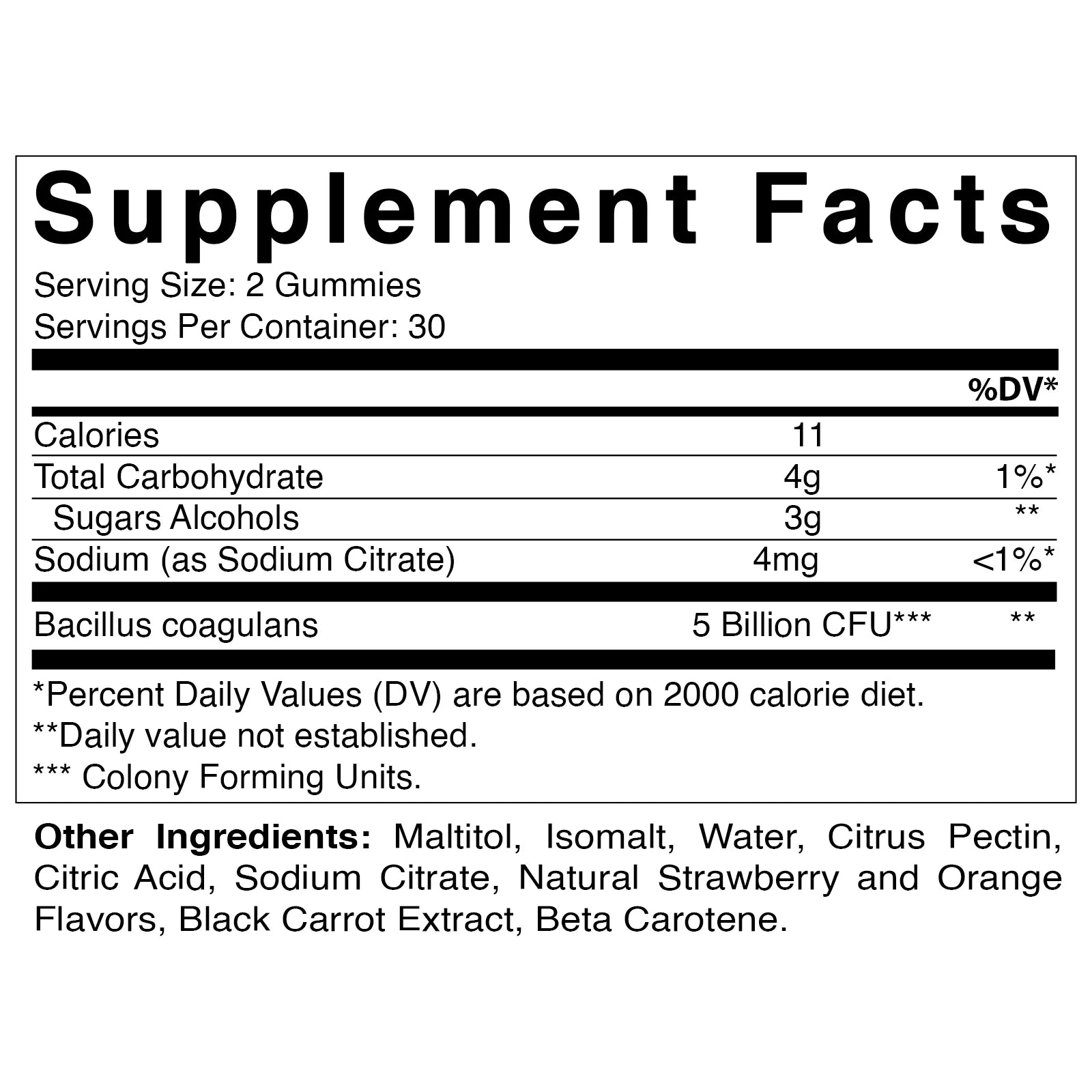2 Pack  Sugar Free Probiotic Gummies for Men and Women 5 Billion Cfus - Digestive, Immune & Gut Health - Gluten Free