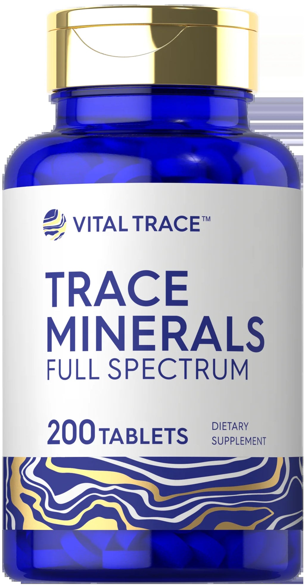 Trace Minerals Supplement | 200 Tablets | Non-Gmo & Gluten Free Complex | by Vital Trace