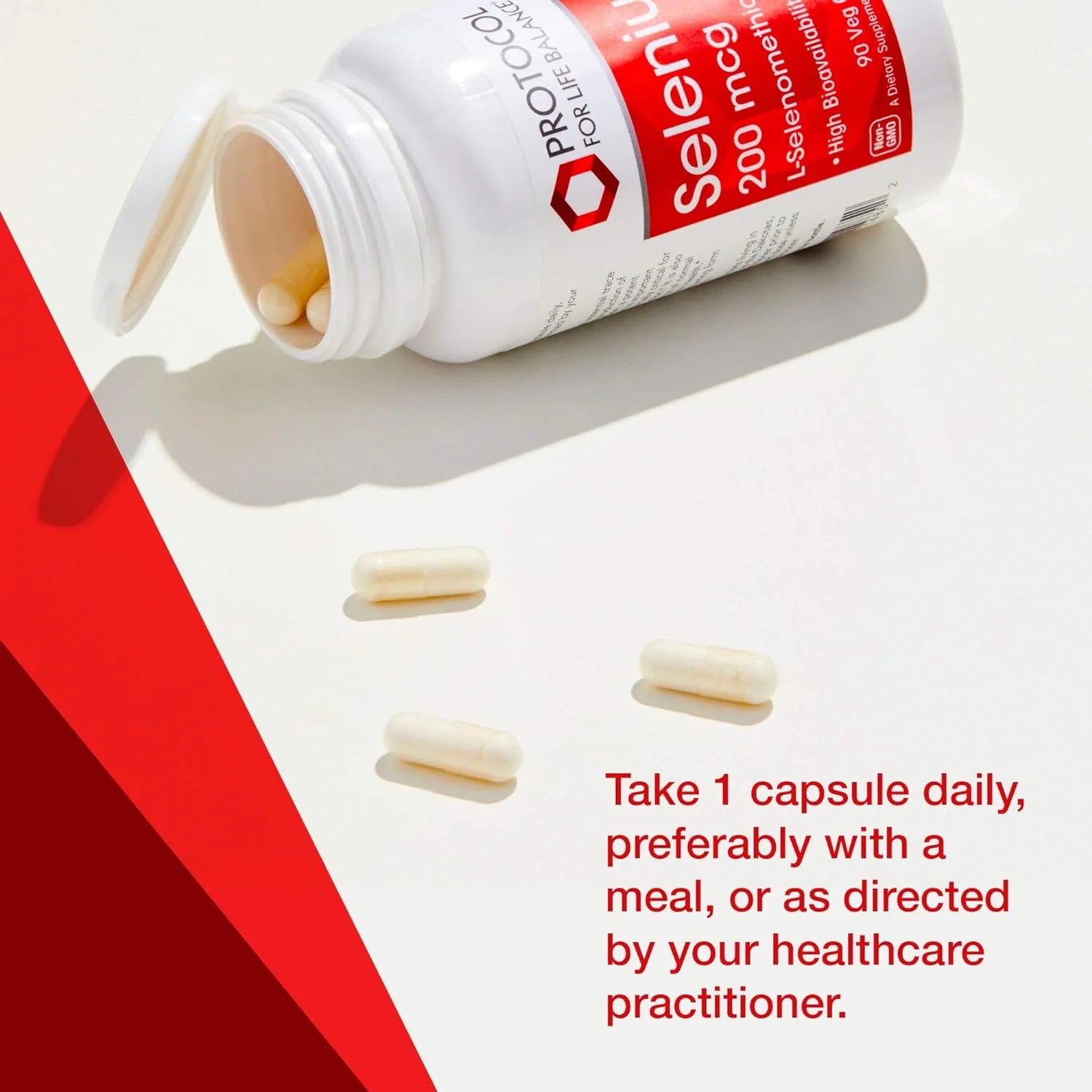 Protocol Selenium 200Mcg - Essential Mineral, Immune, Thyroid & Prostate Health - 90 Veg Caps