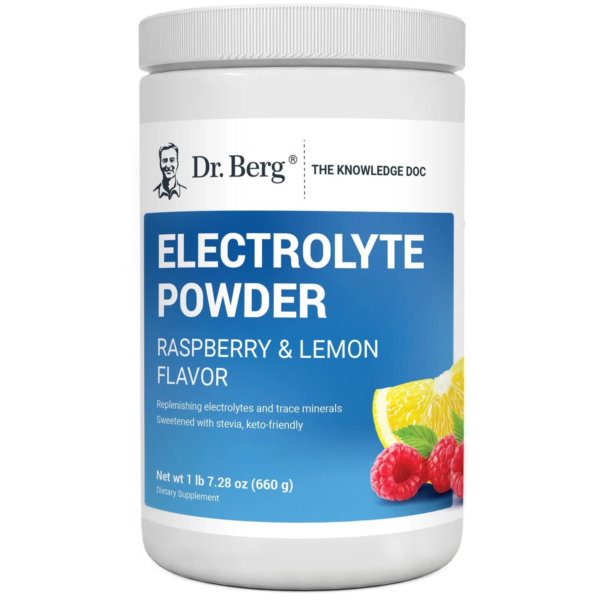 Electrolyte Powder - Raspberry & Lemon Hydration Powder, 100 Servings