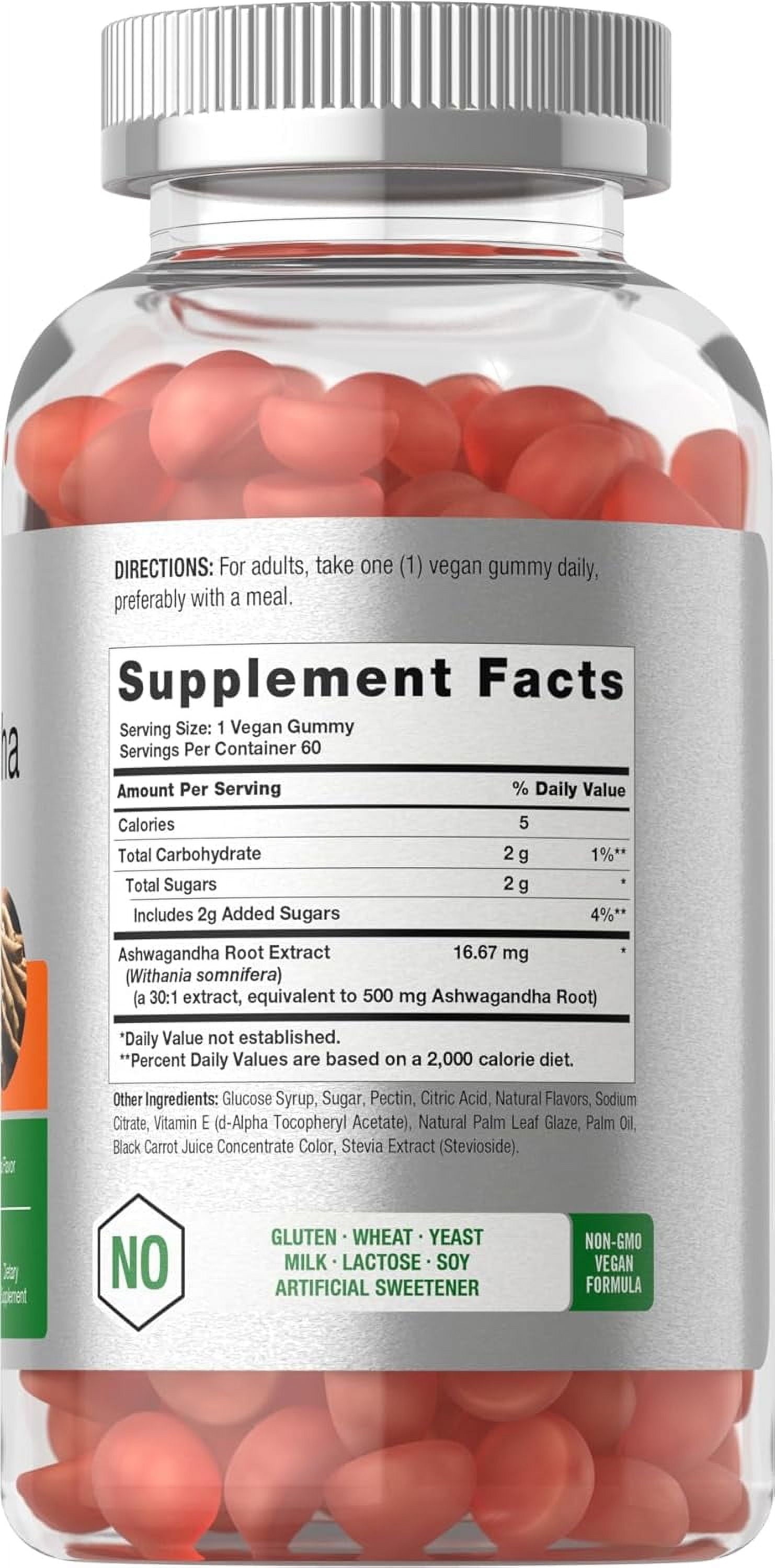 Ashwagandha Gummies | 60 Count | Tropical Flavor for Men and Women | by