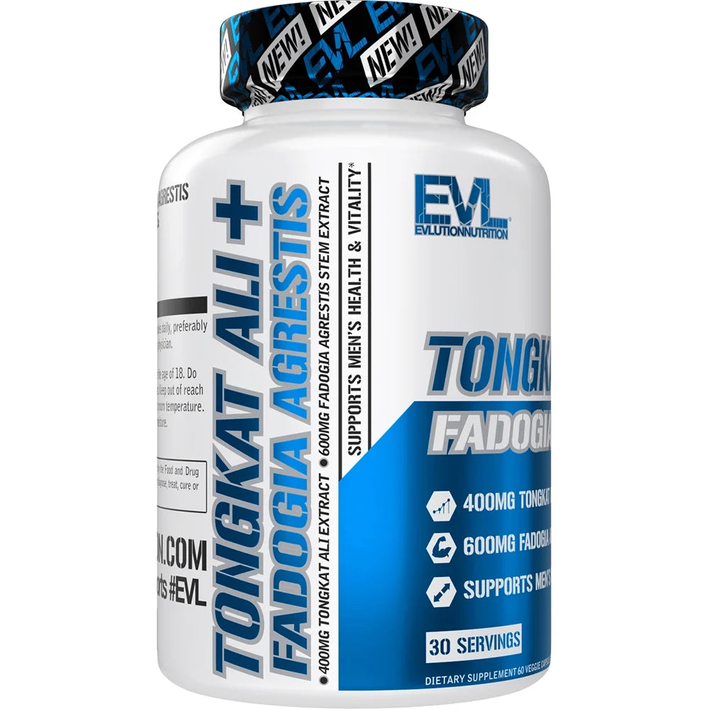 Tongkat Ali + Fadogia Agrestis - Men’S Health + Vitality Support - 400Mg Tongkat Ali + 600Mg Fadogia Agrestis Stem Extract - Testosterone Booster - Veggie Capsules - 30 Servings
