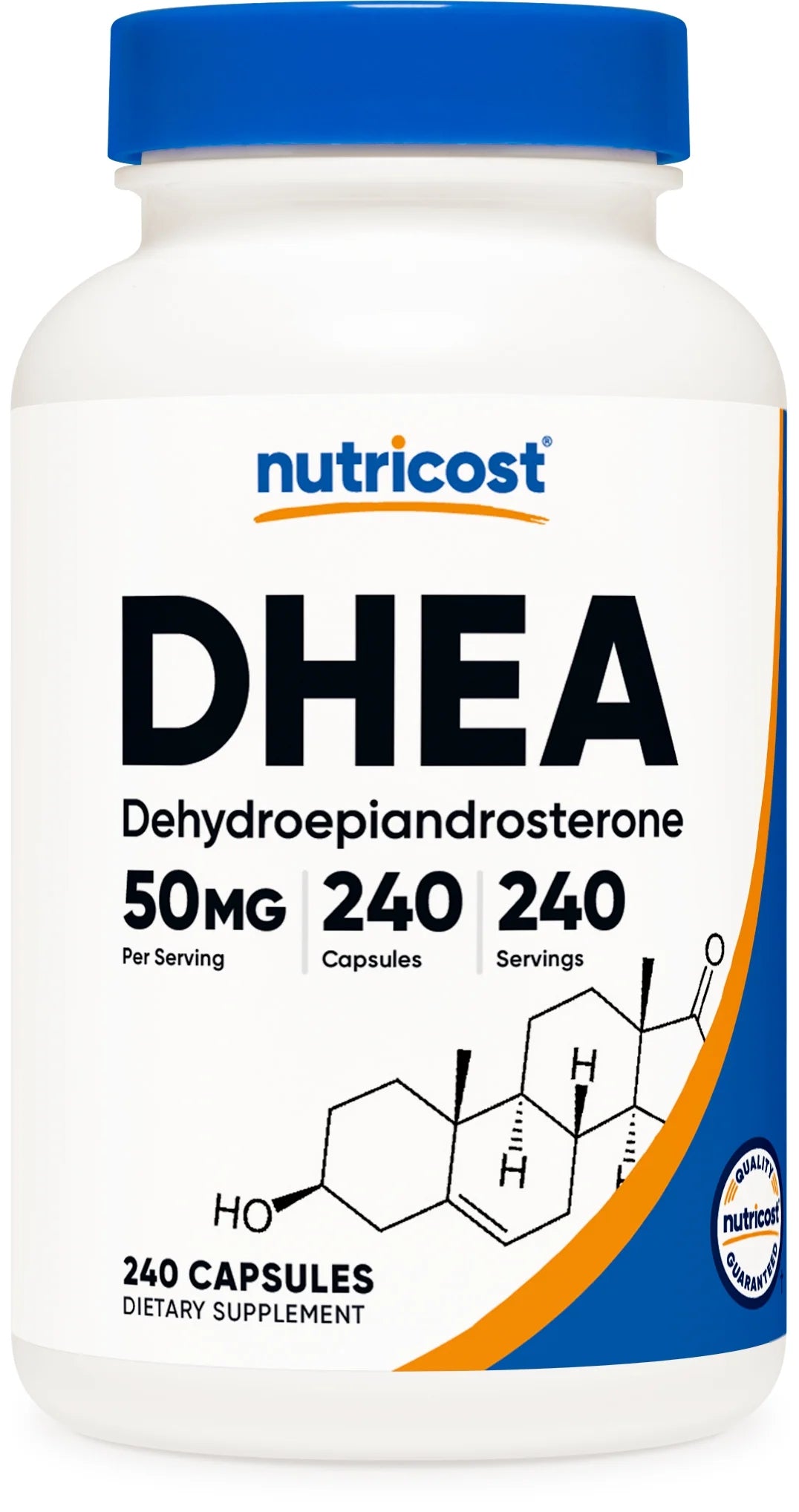 DHEA 50Mg, 240 Capsules - Gluten Free, Soy Free, Non-Gmo, Supplement