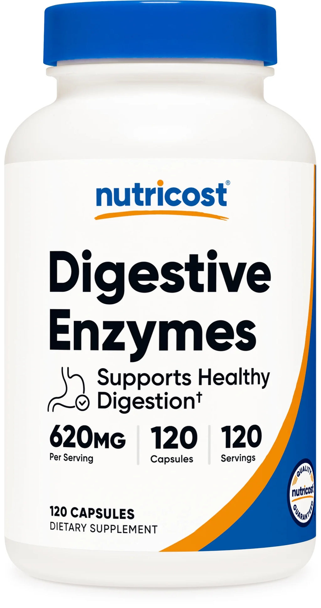 Digestive Enzymes 620Mg, 120 Vegetarian Capsules - (Unisex) Supplement