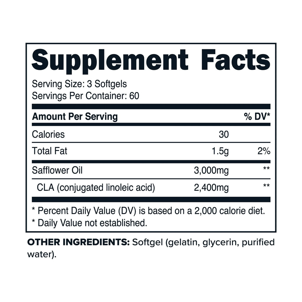 Max CLA Supplement 2400 Mg per Serving, 180 Softgels, 60 Servings