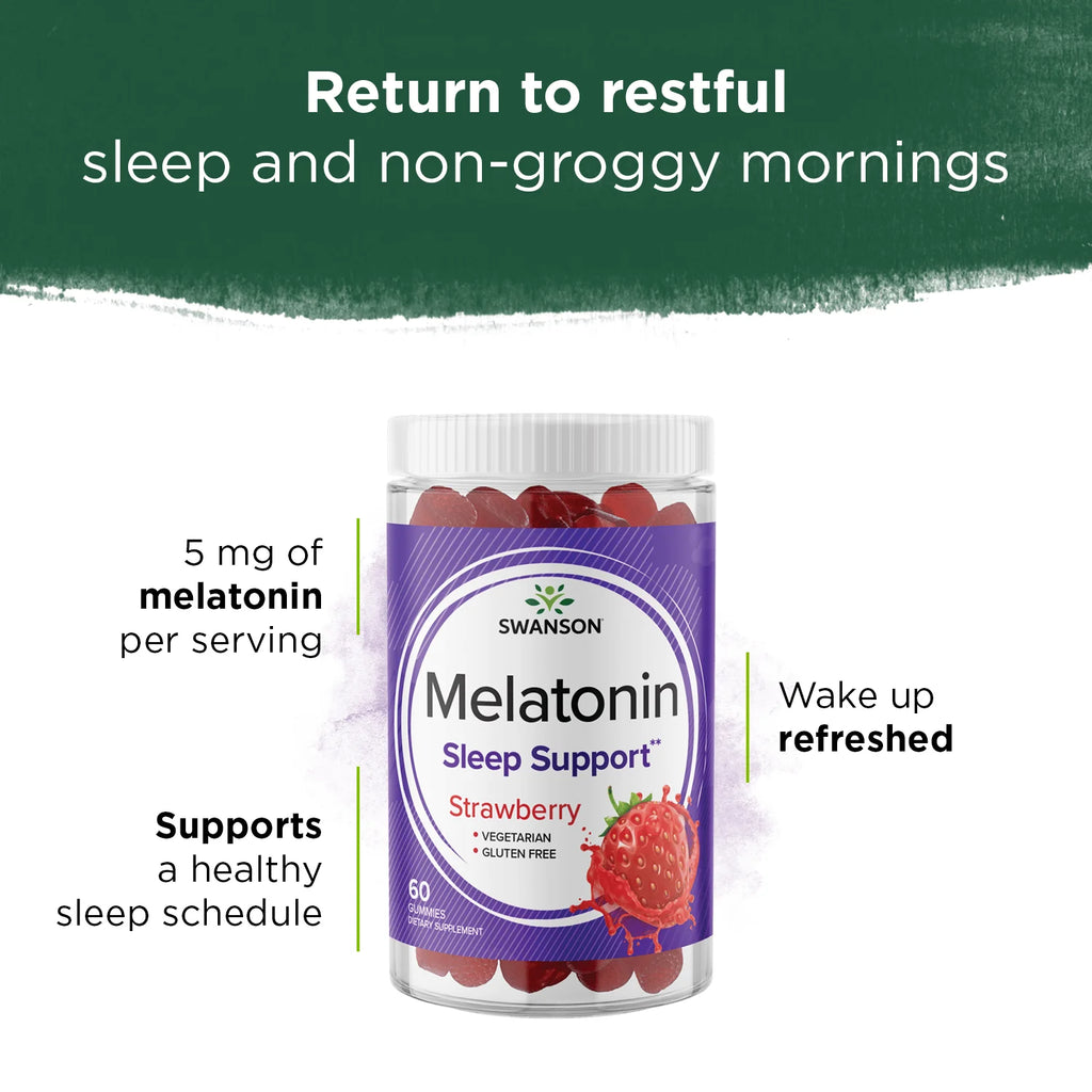 Melatonin Gummies - Strawberry 2.5 Mg 60 Gummies