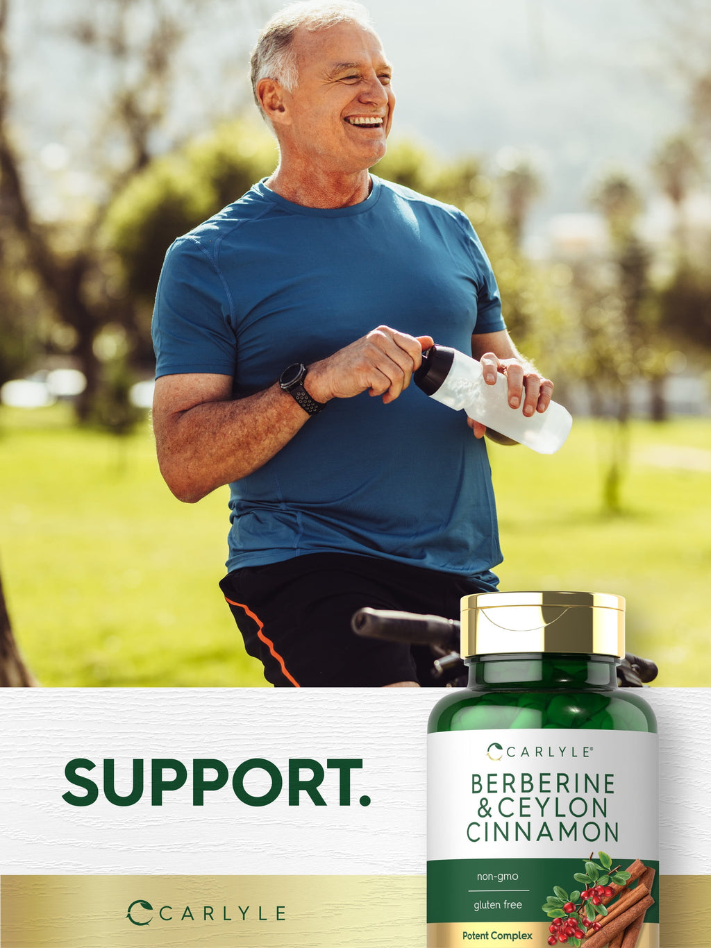 Berberine with Ceylon Cinnamon | 2000Mg Complex | 60 Capsules for Men and Women | by