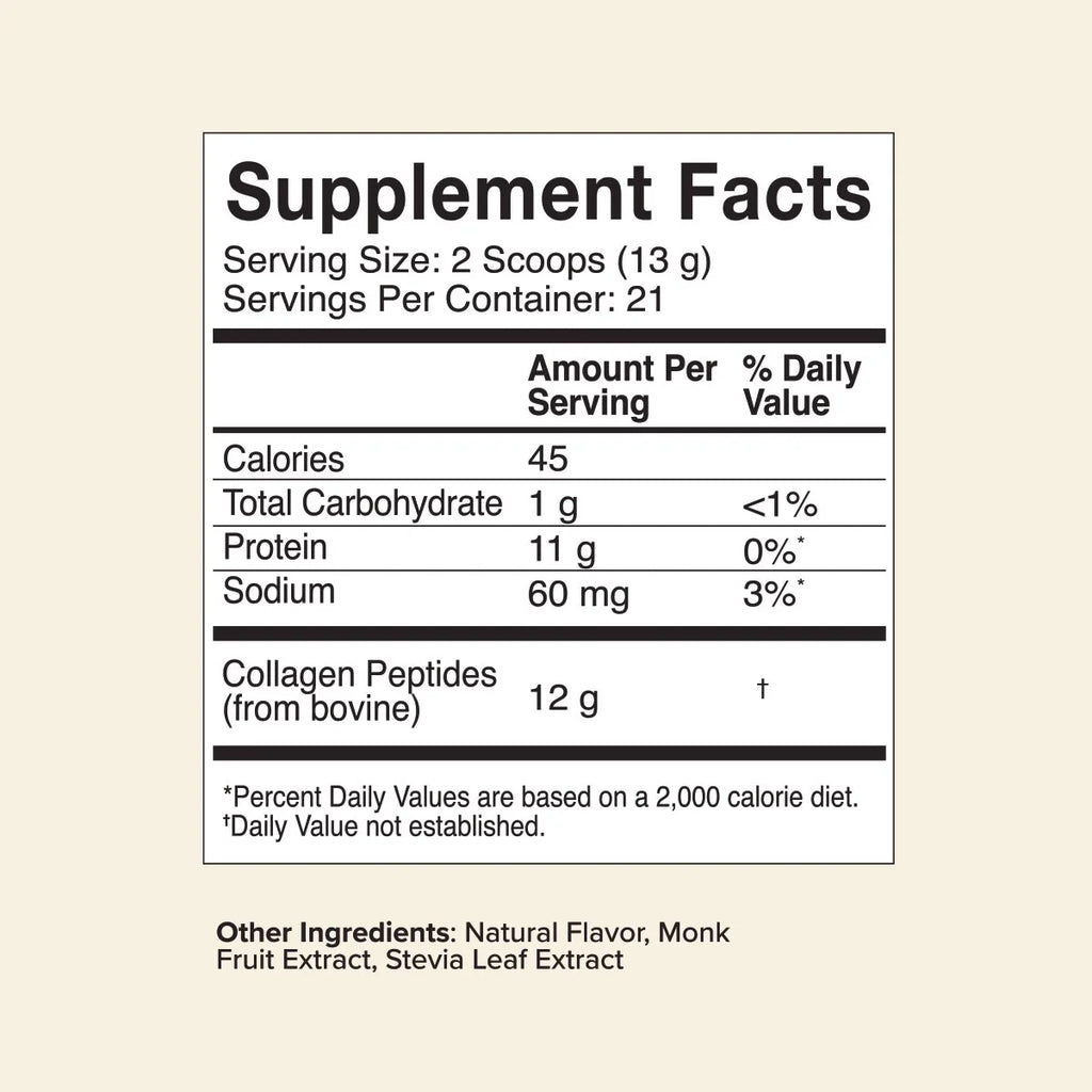 Grass-Fed Bovine Collagen Peptides, Vanilla, 10 Oz (284 G)