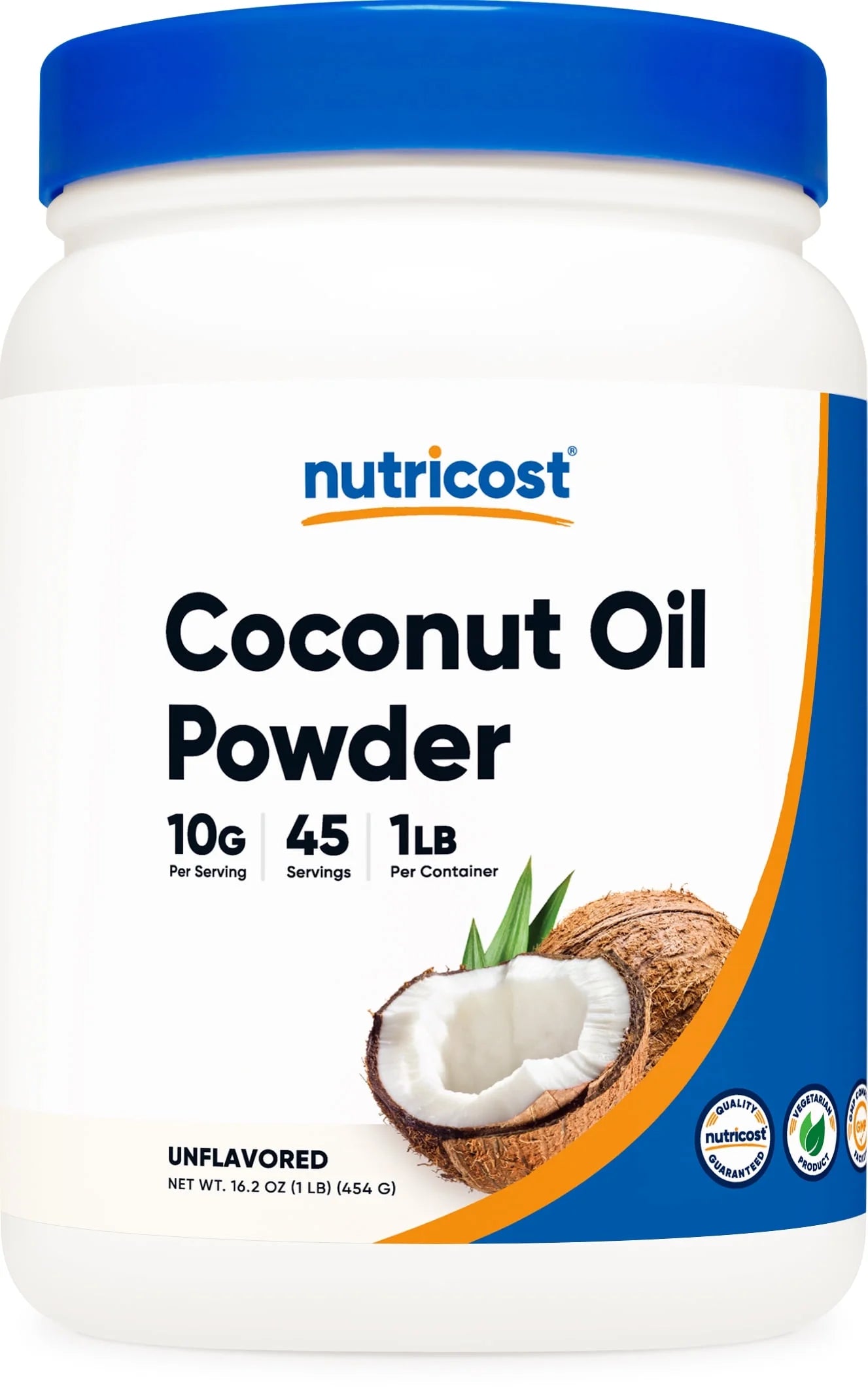 Coconut Oil Powder 1 Lb, 45 Servings (10 Grams per Serving)