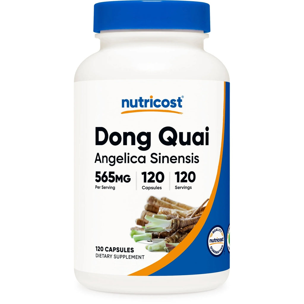 Dong Quai 565Mg, 120 Capsules - Vegetarian Capsules - Angelica Sinensis Supplement