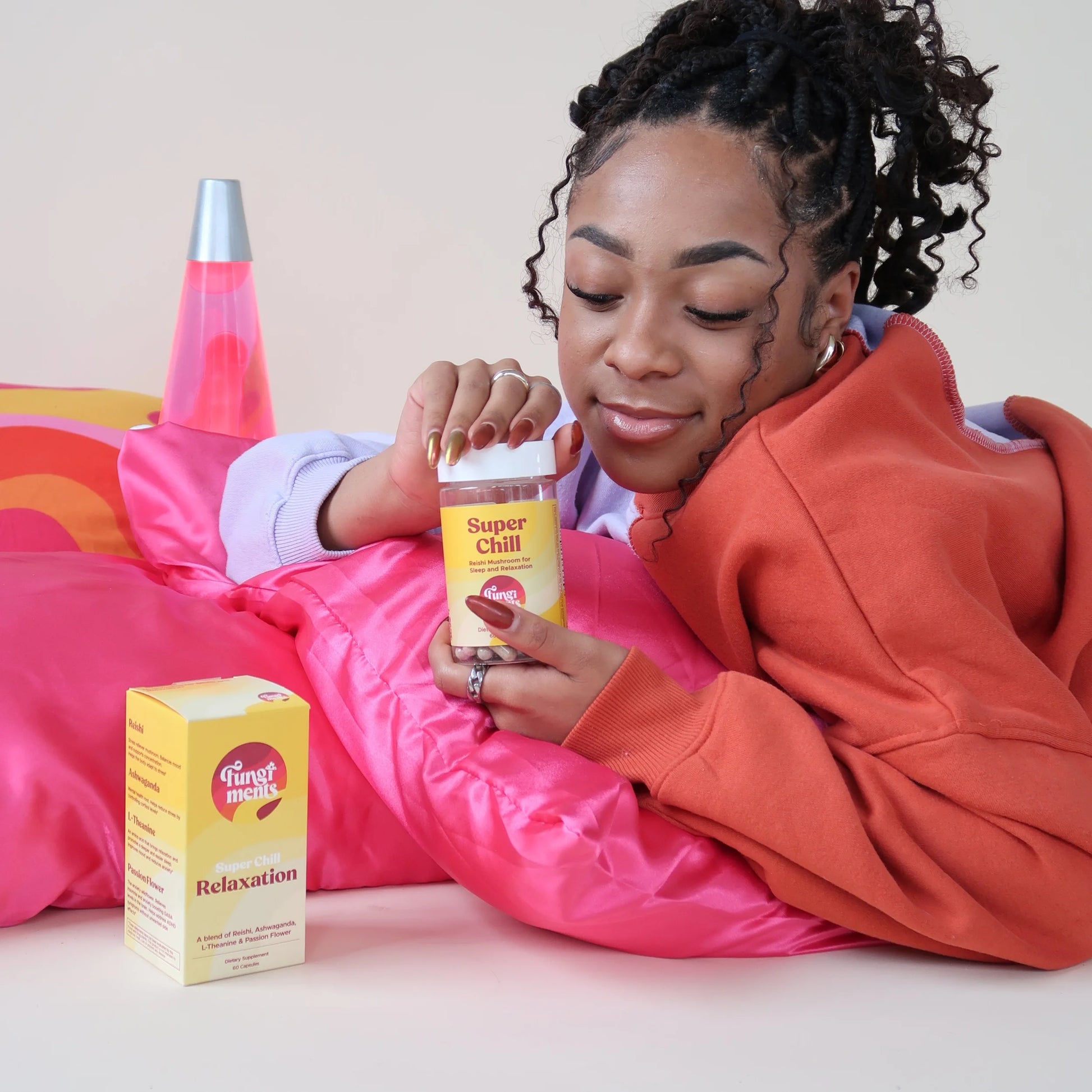 Super Chill - Sleep&Relax, Healthy Cortisol, Reishi, Ashwagandha, L-Theanine - 60 Ct