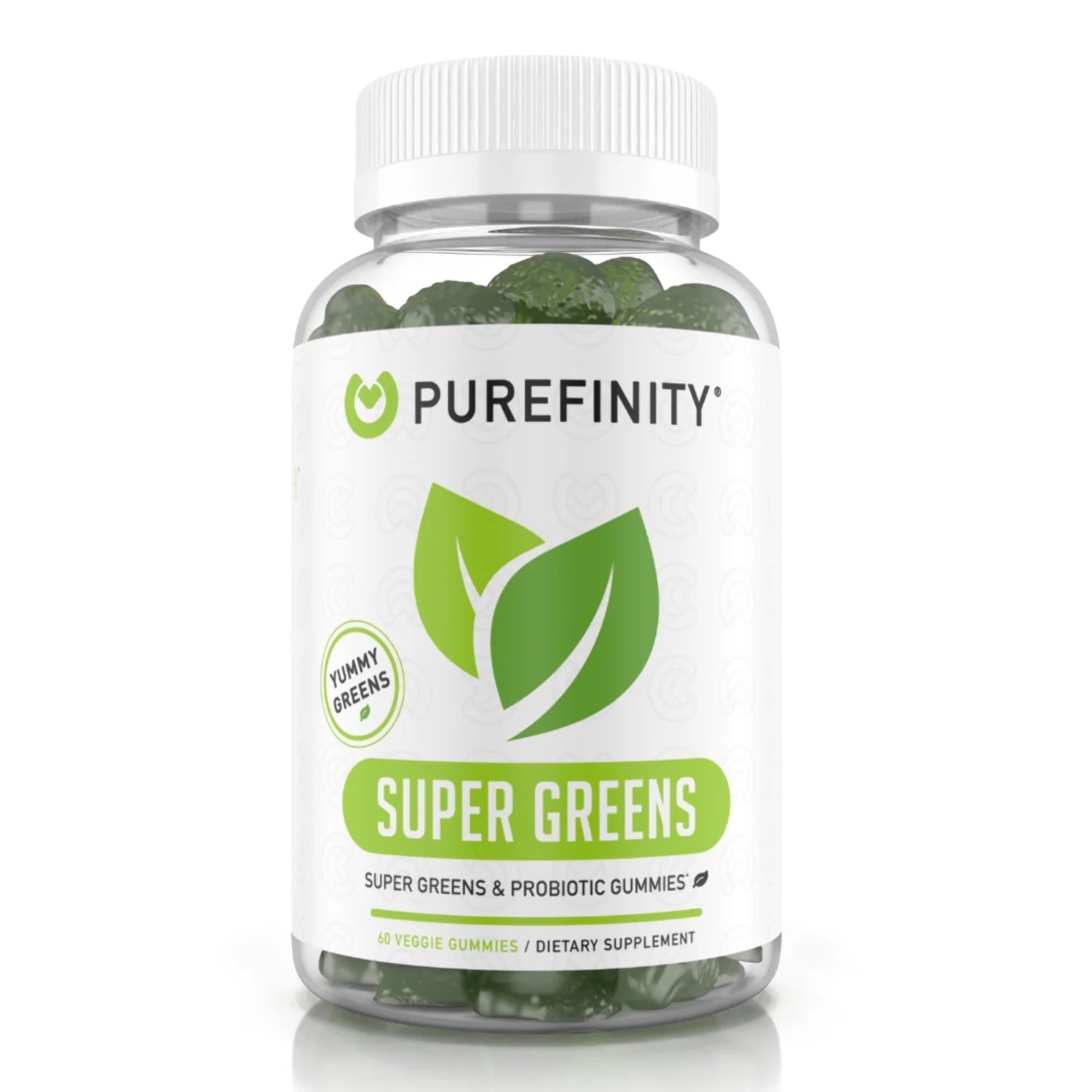 Spirulina Gummies – Daily Greens with Alfalfa, Spinach, Broccoli, Beet Root, Acai, Inulin Prebiotic Fiber, Super Greens Veggie Gummies – Non-Gmo, Gluten Free, Vegan – 60 Gummies