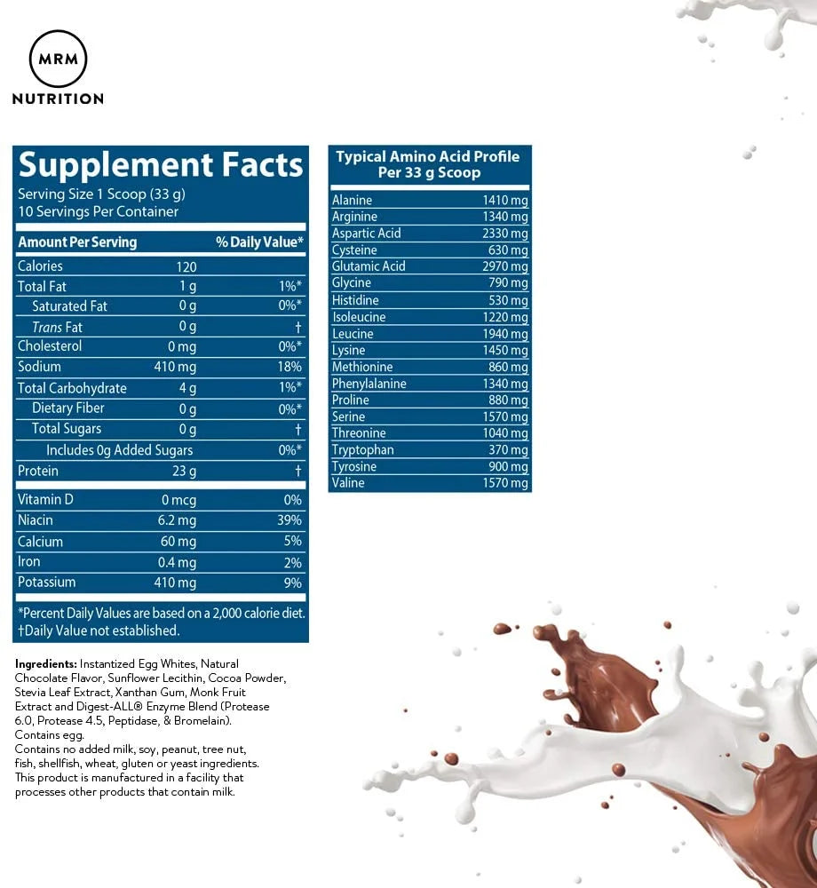 All Natural Egg White Protein, French Vanilla, 12 Ounce