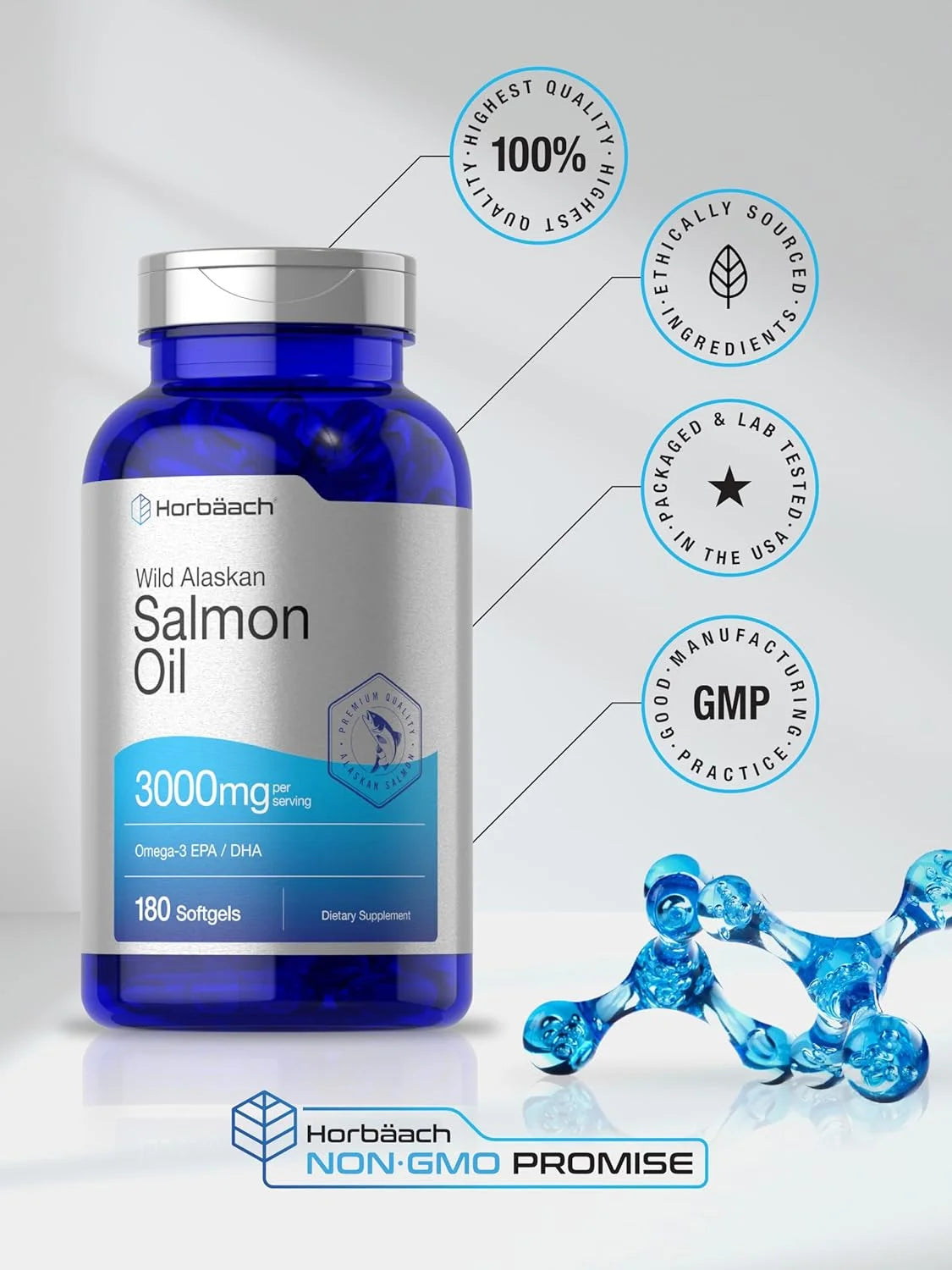 Triple Omega 3-6-9 240 Softgels | from Fish, Flaxseed, Borage Oils | Non-Gmo & Gluten Free | by