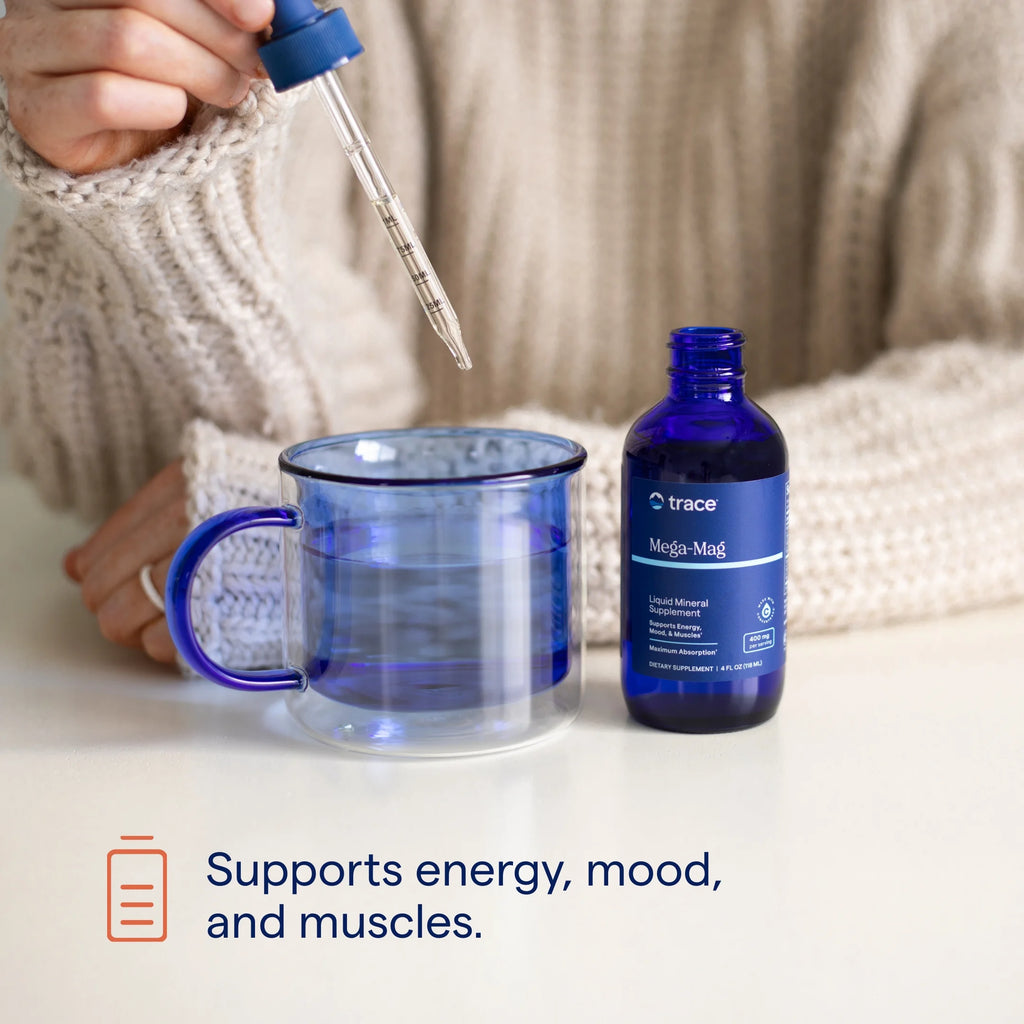 | Mega-Mag 400 Mg Liquid Magnesium Chloride | Supports Normal Muscle Functions | 90 Servings, 4 Fl Oz