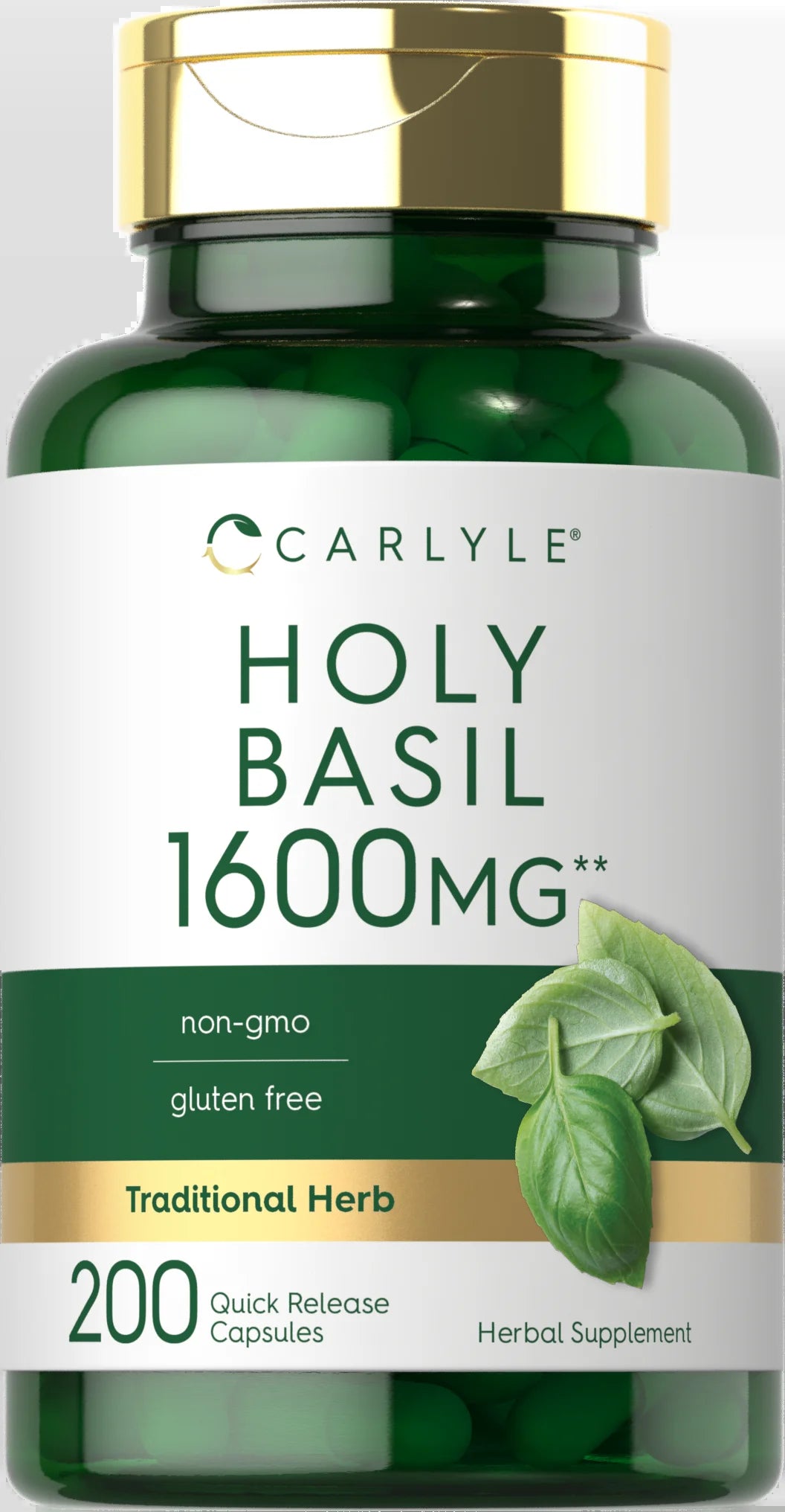 Holy Basil Extract 1600Mg | 200 Capsules | Herbal Supplement for Men and Women | by