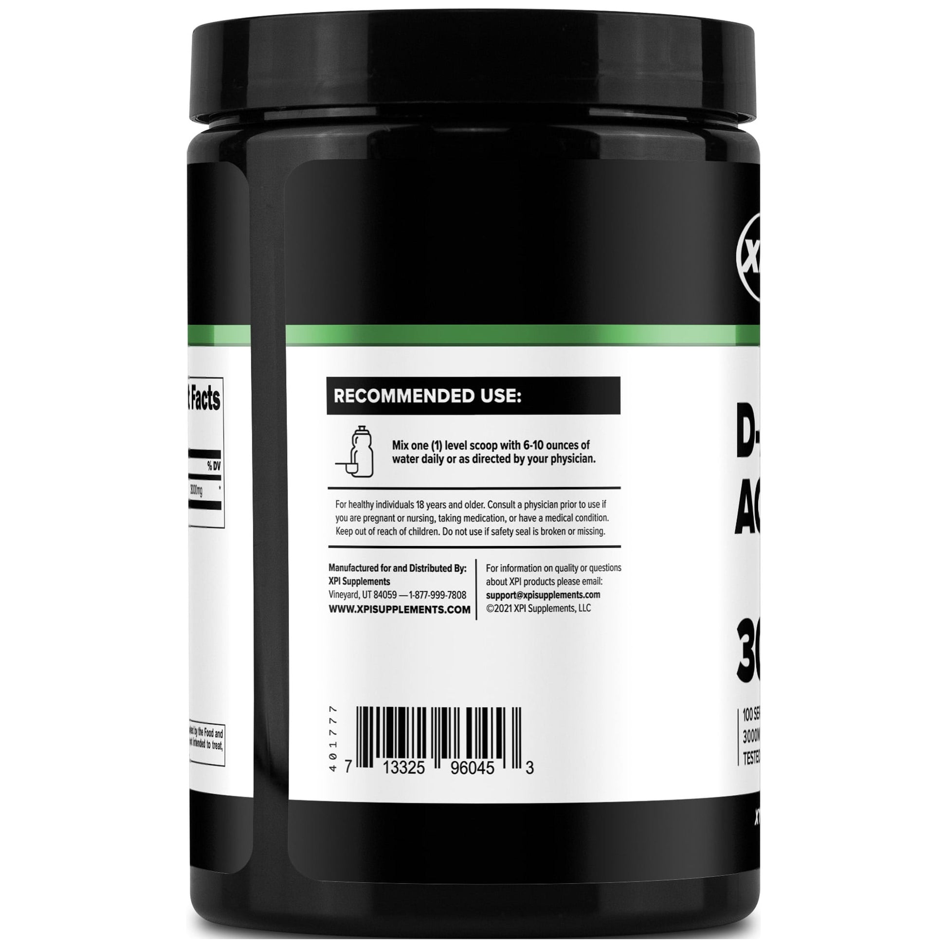 Supplement D-Aspartic Acid Powder 300 Grams, 100 Servings