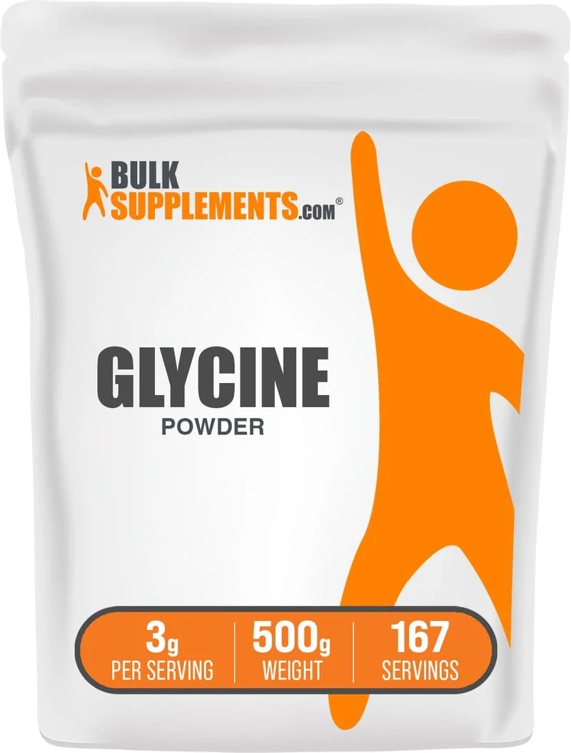 Bulksupplements Glycine Powder, 3G per Serving - 500 Grams (1.1 Lbs) - 167 Servings