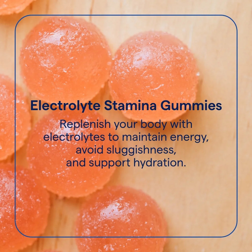 Electrolyte Stamina - Daily Hydration Support - Electrolyte Gummies Aid Energy & Endurance - Stamina Support Supplement with  - Watermelon, 90 Gummies (30 Servings)