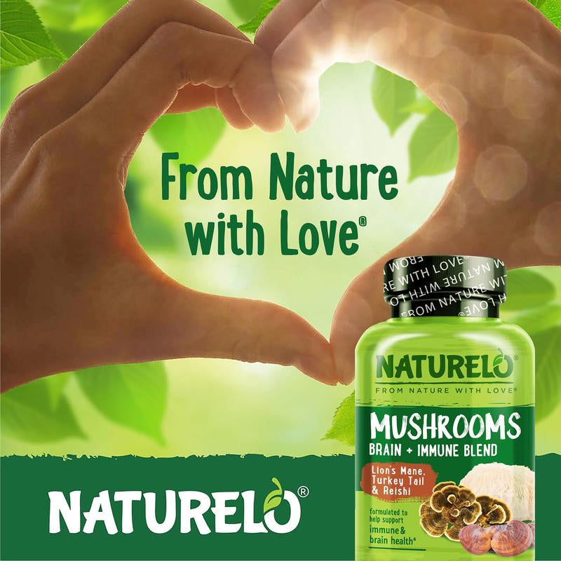 Mushroom Supplement with Lion'S Mane, Turkey Tail and Reishi Healthcare Dietary