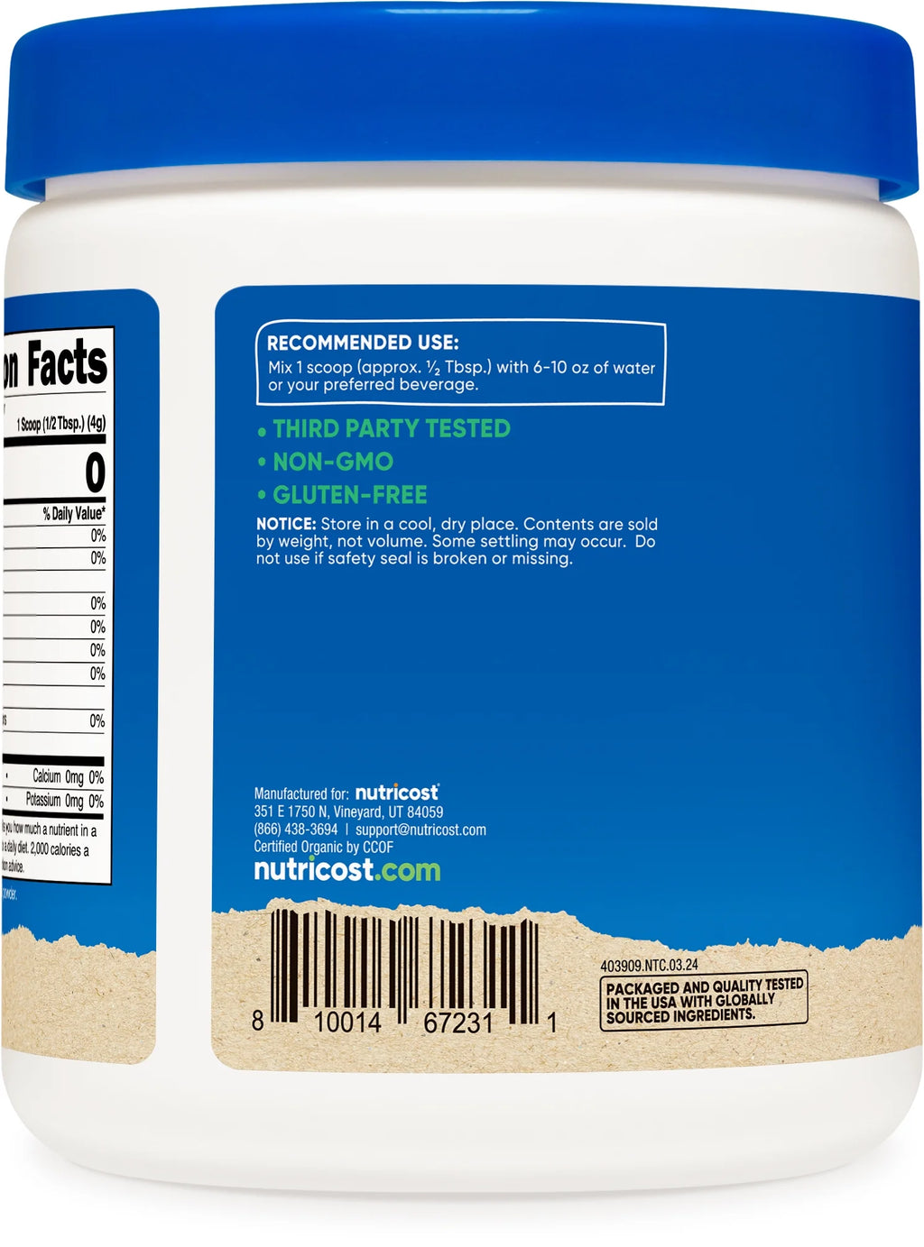 Organic Broccoli Powder (8.1 Oz) - USDA Certified Organic, Non-Gmo, Gluten Free Supplement