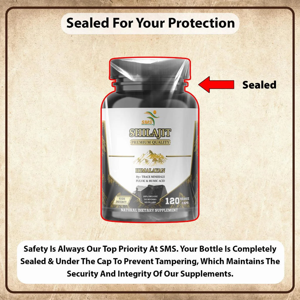 Shilajit Pure Himalayan Capsules (Fulvic Acid Supplement) 1,000Mg of Organic Shilajit Extract per Serving, 120 Count (85+ Trace Minerals, No Fillers, No Binders)