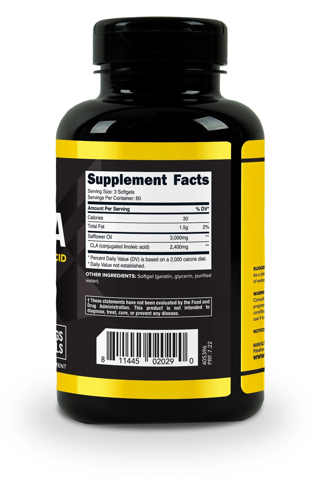 Max CLA Supplement 2400 Mg per Serving, 180 Softgels, 60 Servings