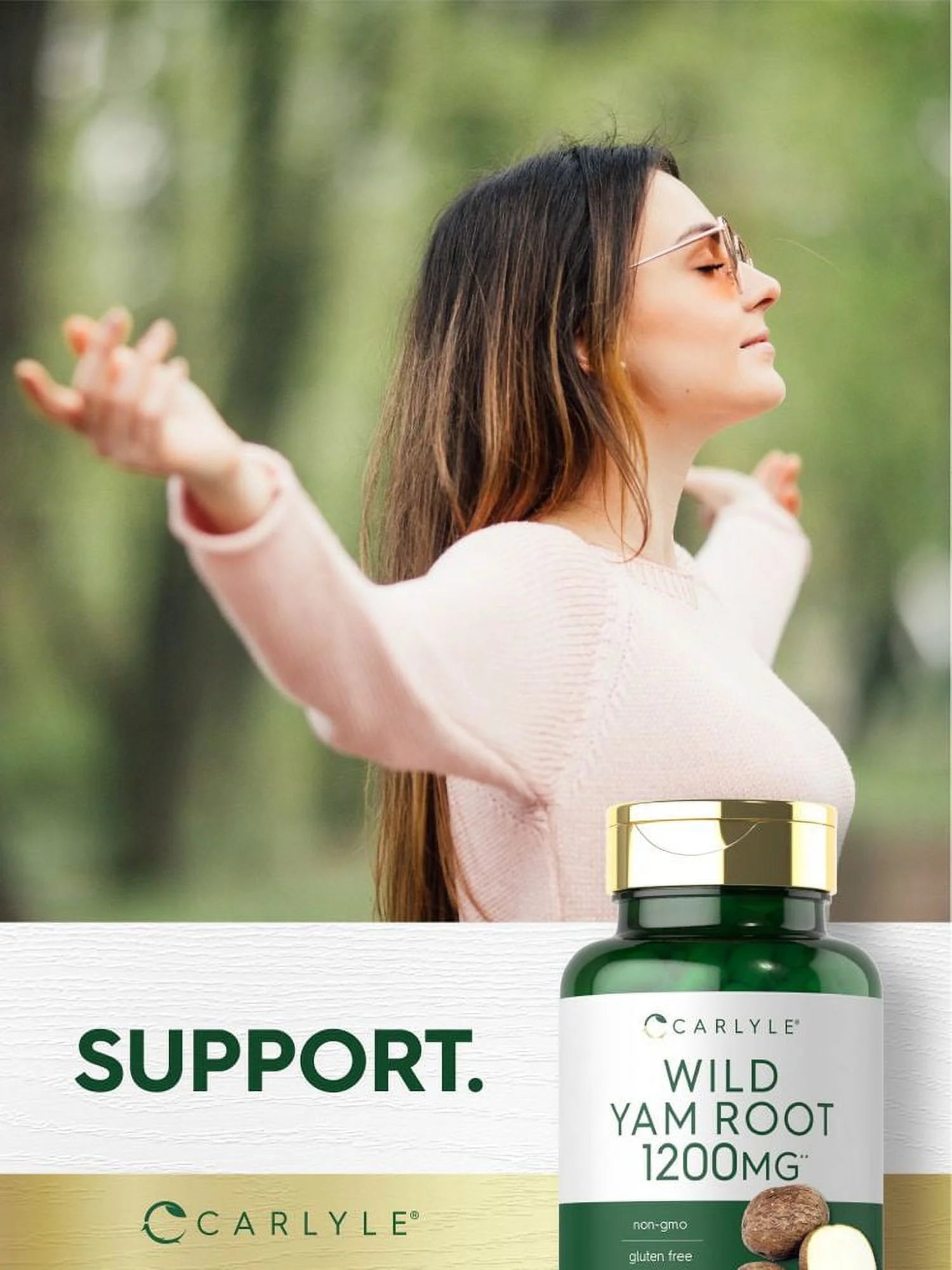 Wild Yam Root Capsules | 1200Mg | 200 Count | by