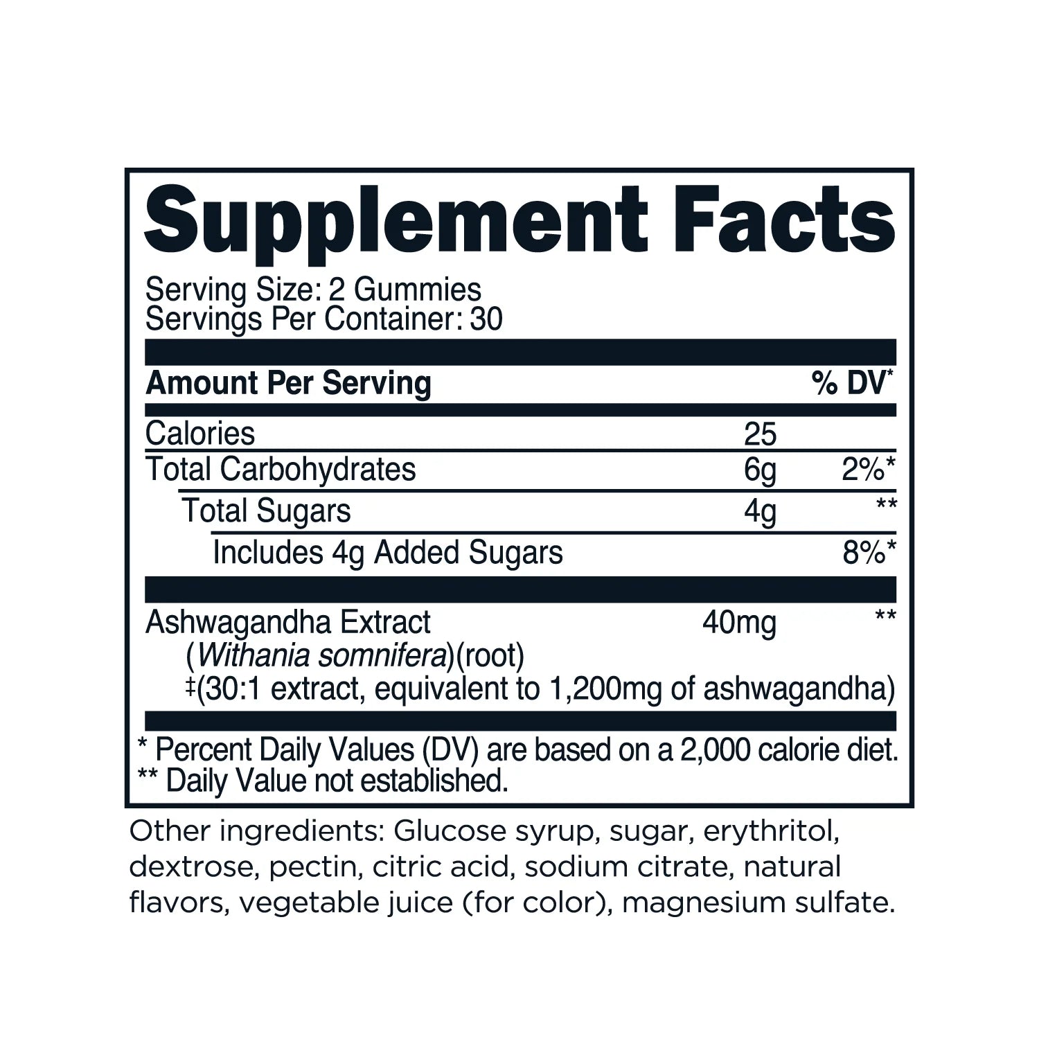 Ashwagandha Gummies 1,200Mg, 60 Gummies - Ashwagandha Herbal Extract Supplement - 30 Servings, Gluten Free, Non-Gmo
