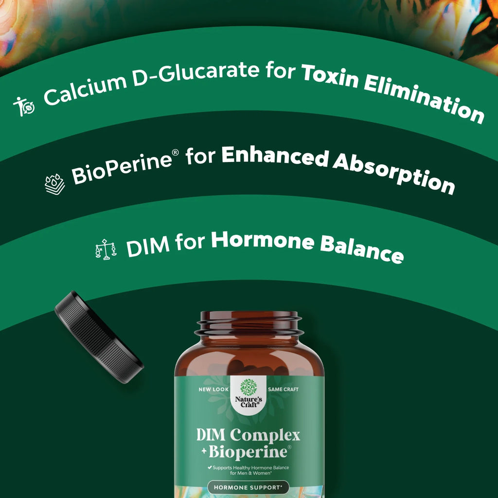 Extra Strength Diindolylmethane Dim Supplement - 300Mg per Serving DIM Hormone Balance for Women and Men - Balancing Estrogen Supplement for Women and Men for Menopause and Metabolism Support