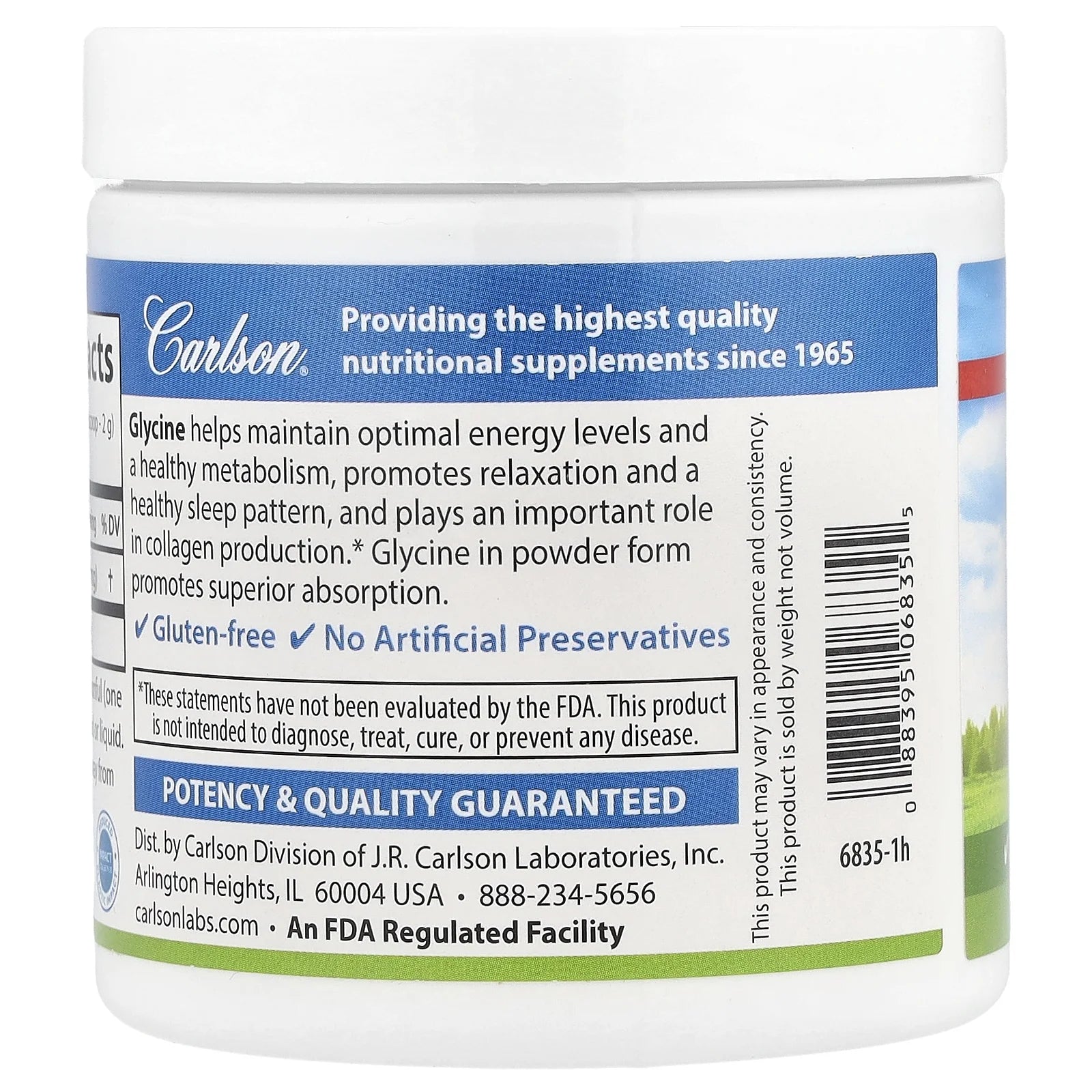 Labs - Glycine Amino Acid Powder - 3.53 Oz.