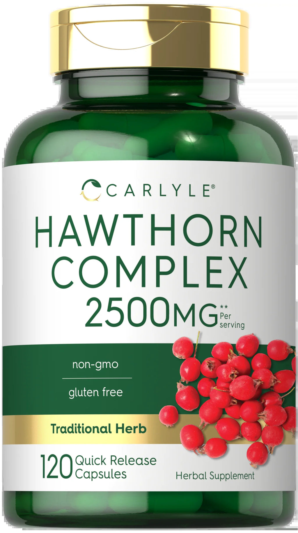 Hawthorn Berry Complex | 2500Mg | 120 Capsules | by