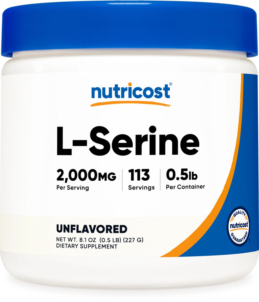 L-Serine Powder, 113 Servings (.5LB) - 2,000 Mg per Serving - Health Supplement