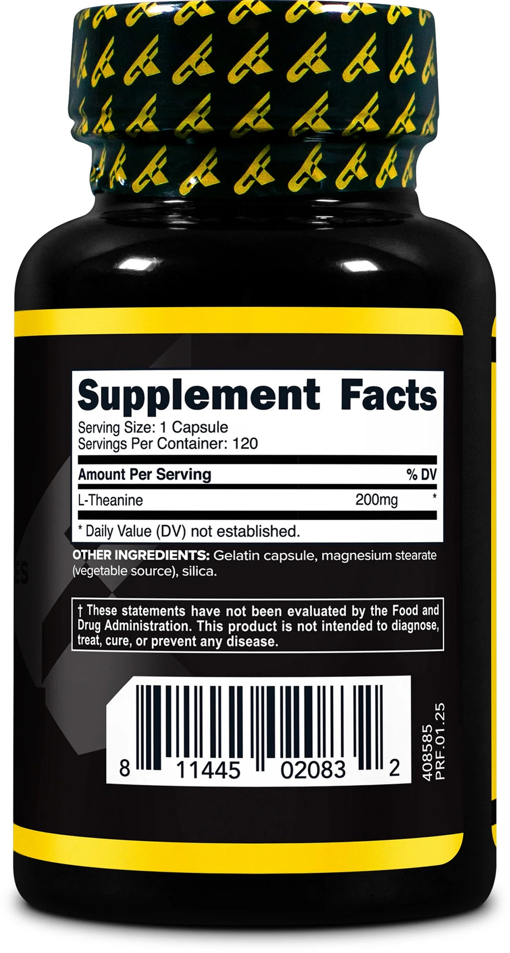 L-Theanine Capsules (120 Capsules, 200Mg L-Theanine per Serving) - Theanine Amino Acid Supplement