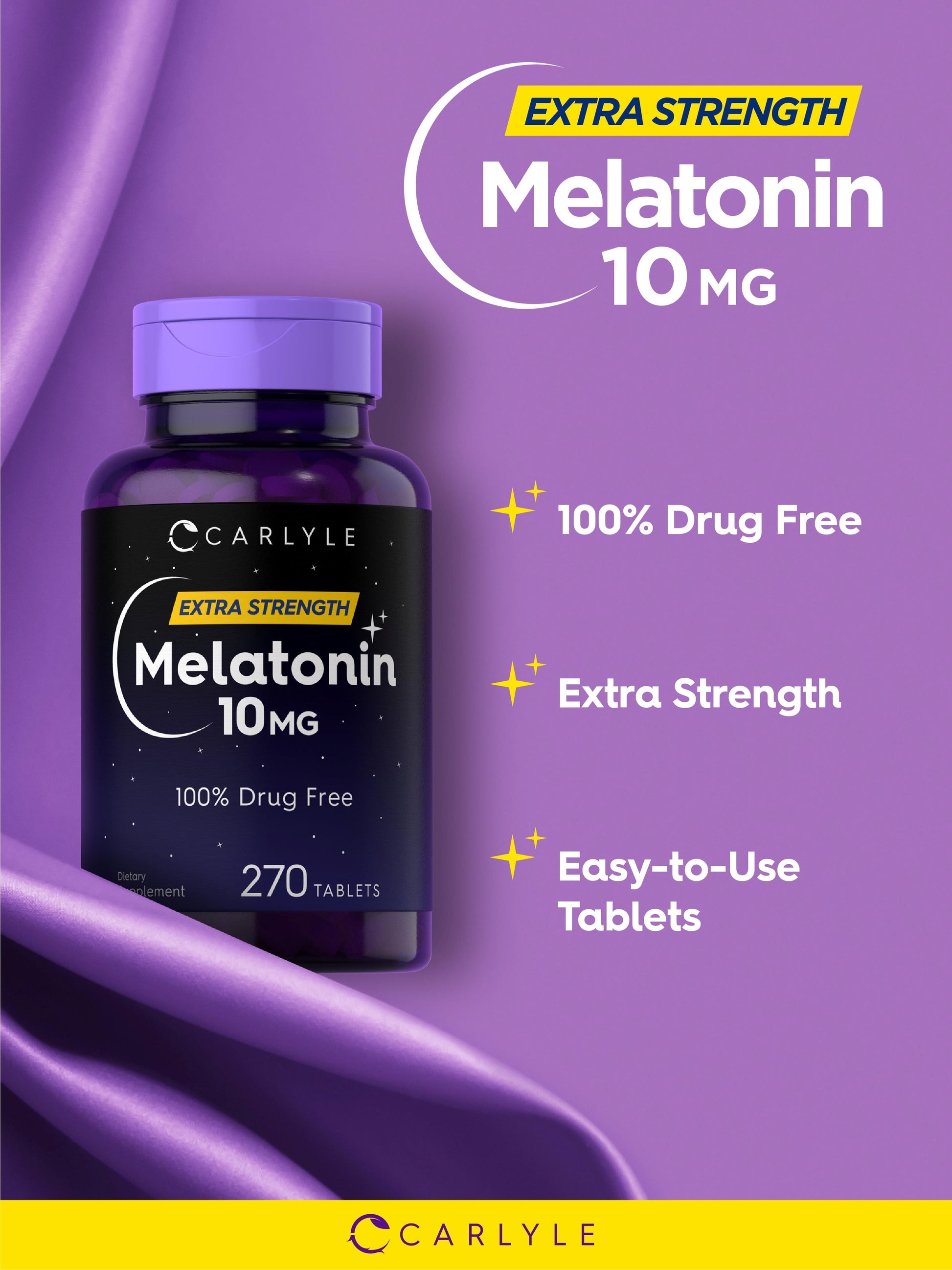Melatonin 10Mg | 270 Tablets | Vegetarian Supplement