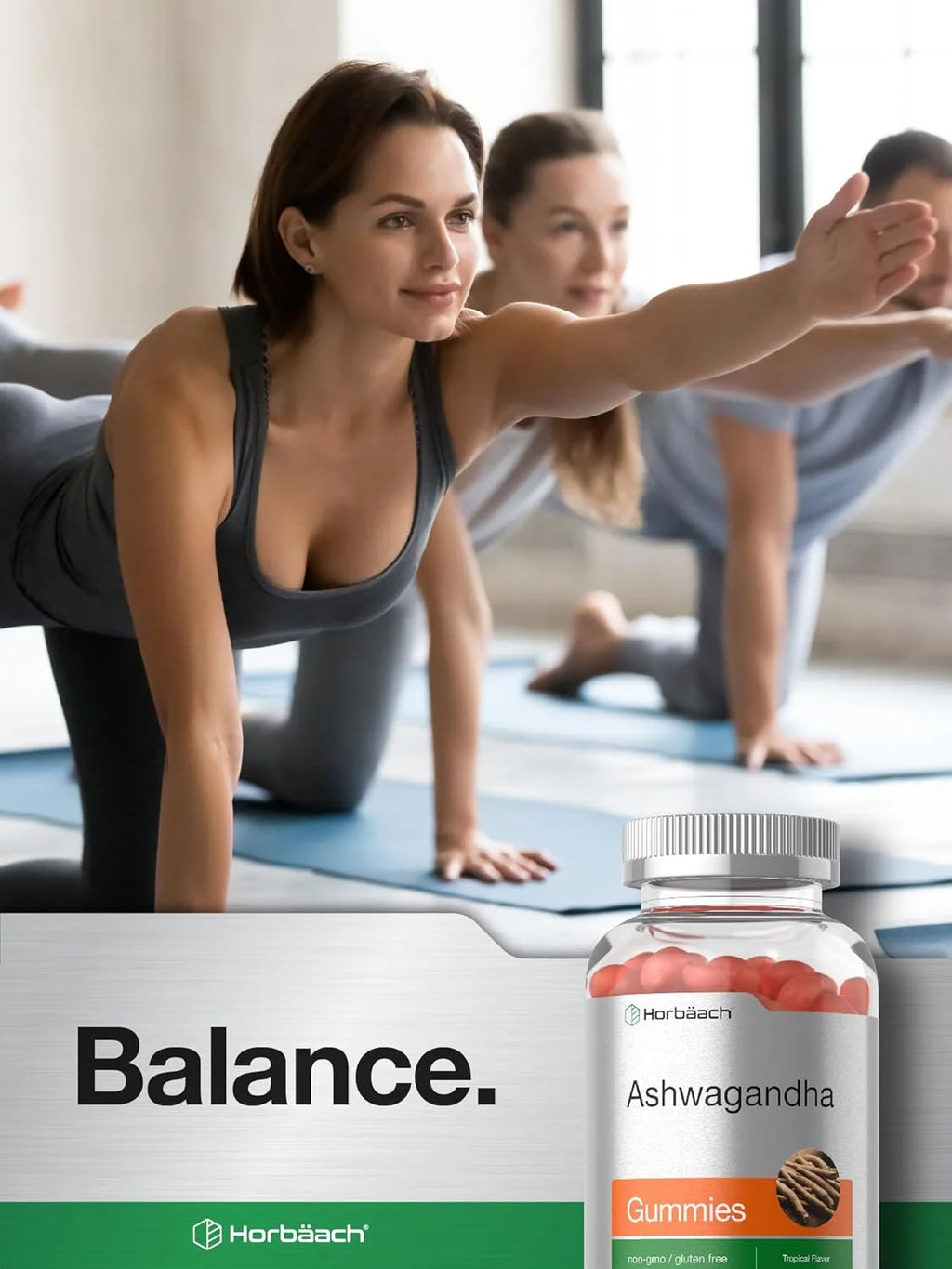 Ashwagandha Gummies | 60 Count | Tropical Flavor for Men and Women | by