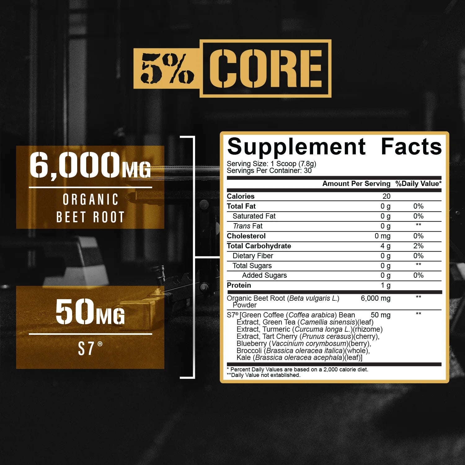 Core Beet Root | Nitric Oxide Beet Root Powder Pre Workout Additive | 6000Mg Beet Root Extract + 50Mg S7 | Vegan & Keto | 30 Servings (Fruit Punch)