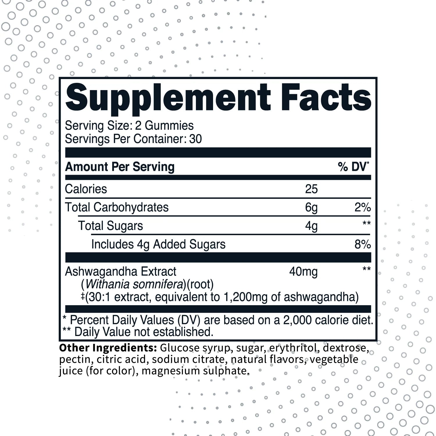 Ashwagandha Gummies (60 Count) - 1200Mg Equivalent per Serving - Gluten-Free, Non-Gmo