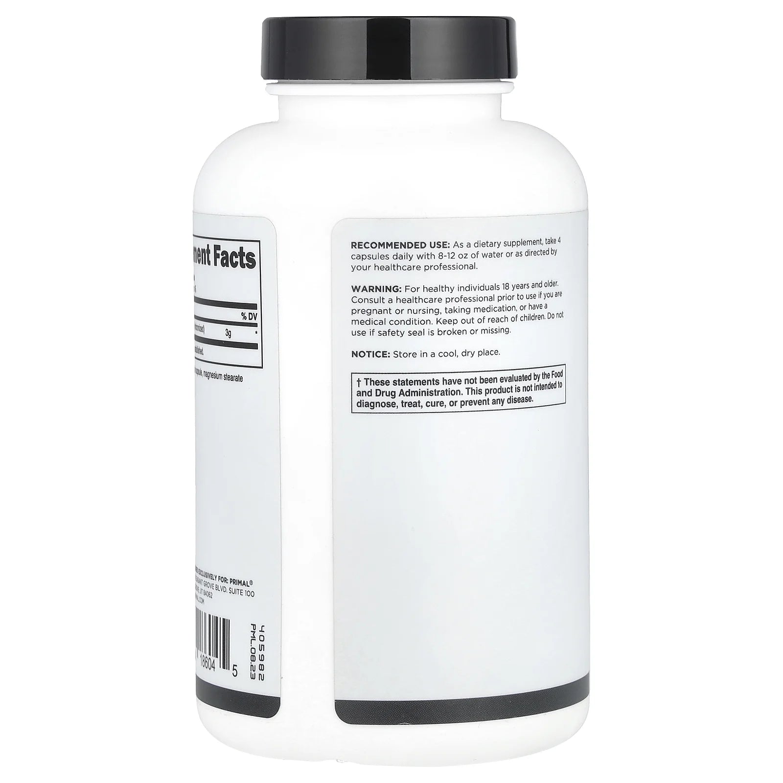 Creatine, 180 Capsules (0.75 G per Capsule)