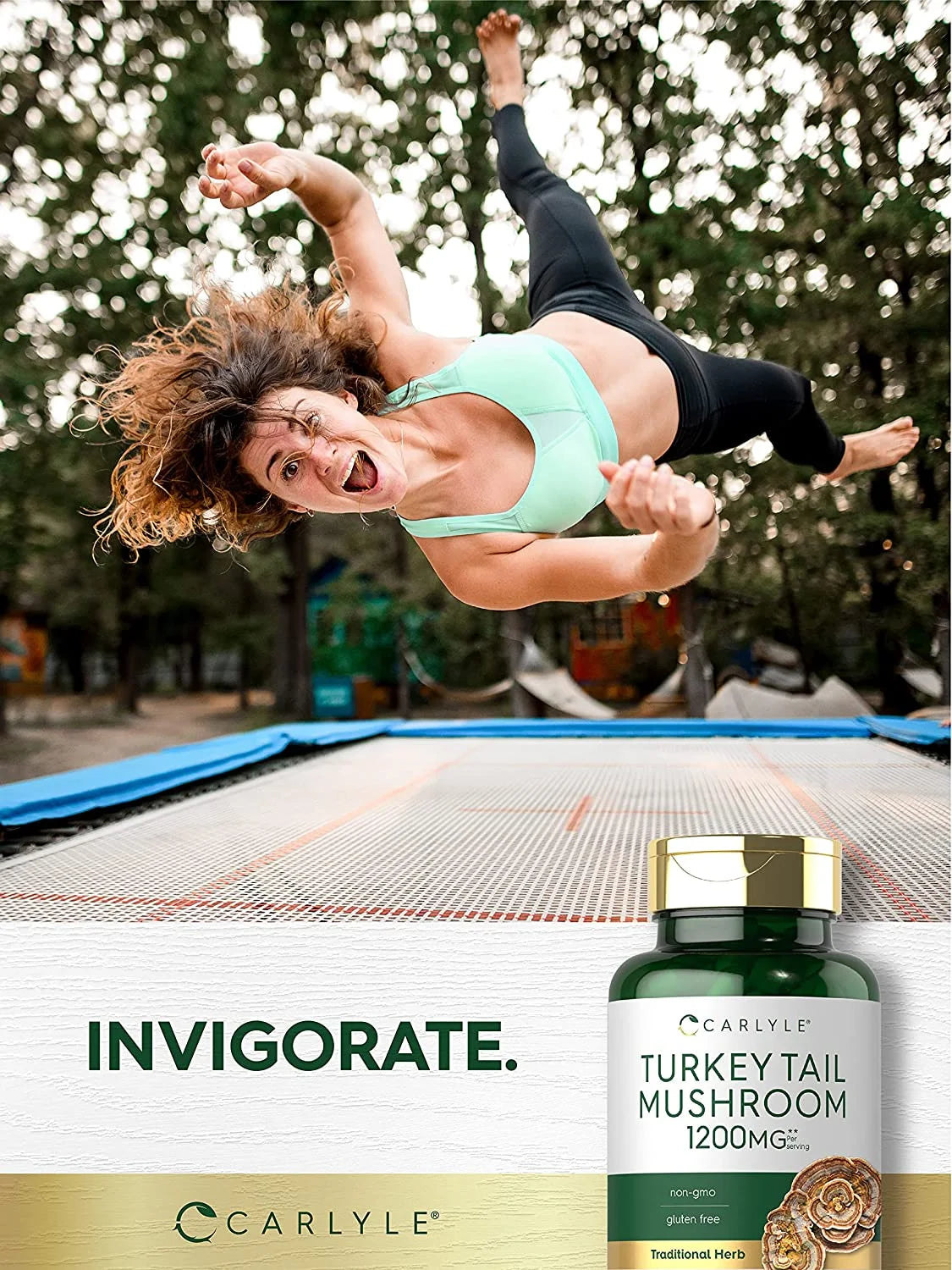 Turkey Tail Mushroom Extract | 1200Mg | 200 Capsules | by