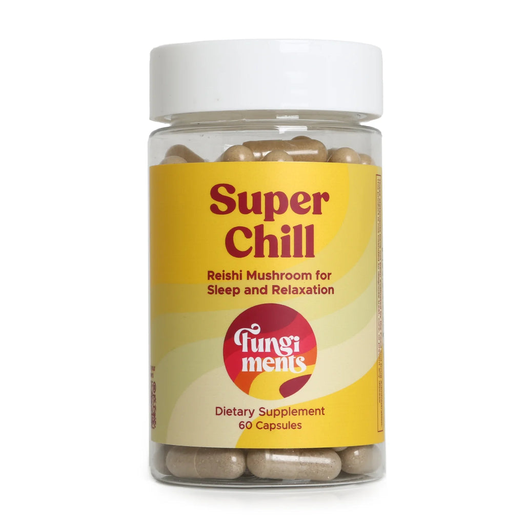Super Chill - Sleep&Relax, Healthy Cortisol, Reishi, Ashwagandha, L-Theanine - 60 Ct